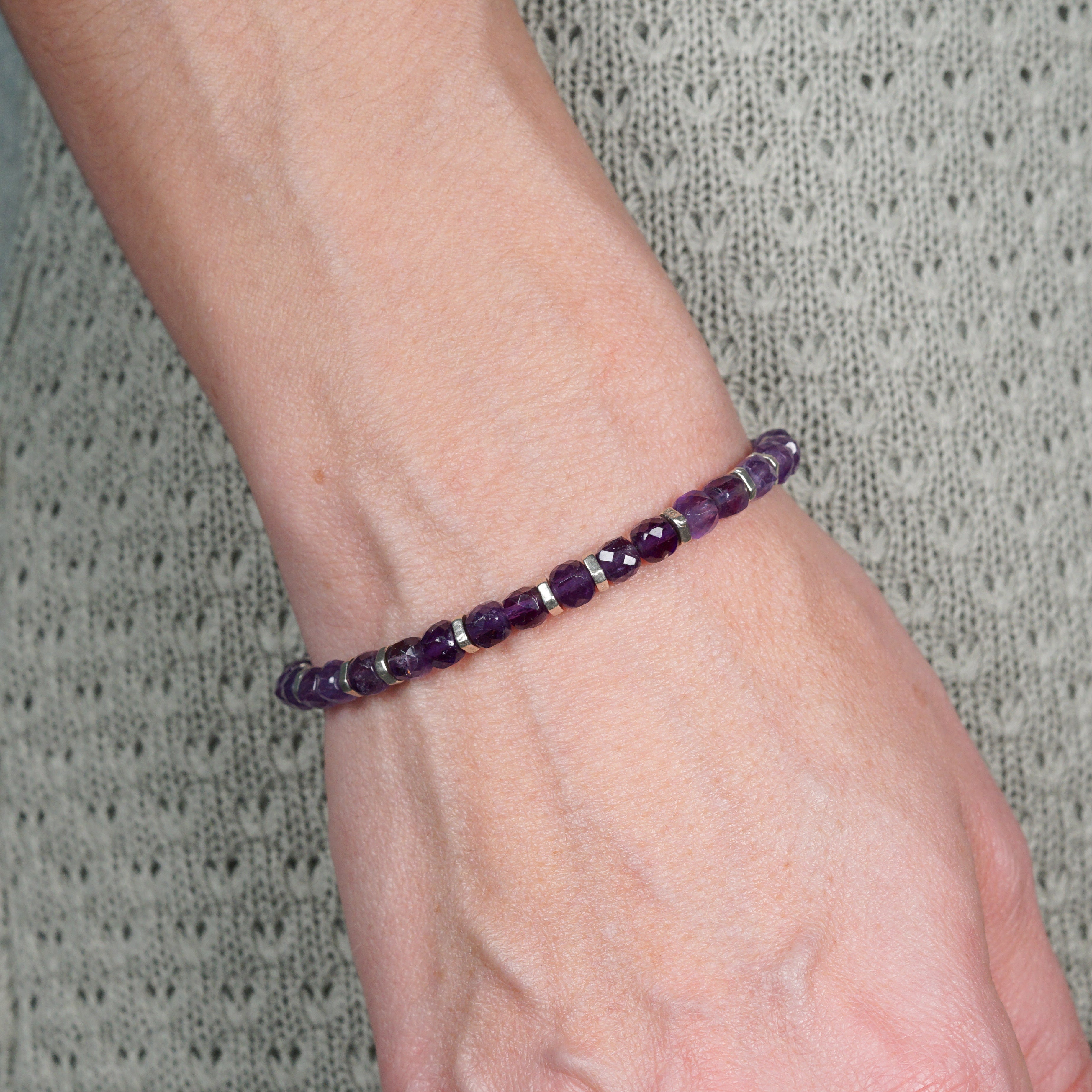 Solstice Bracelet | Amethyst & Sterling Silver