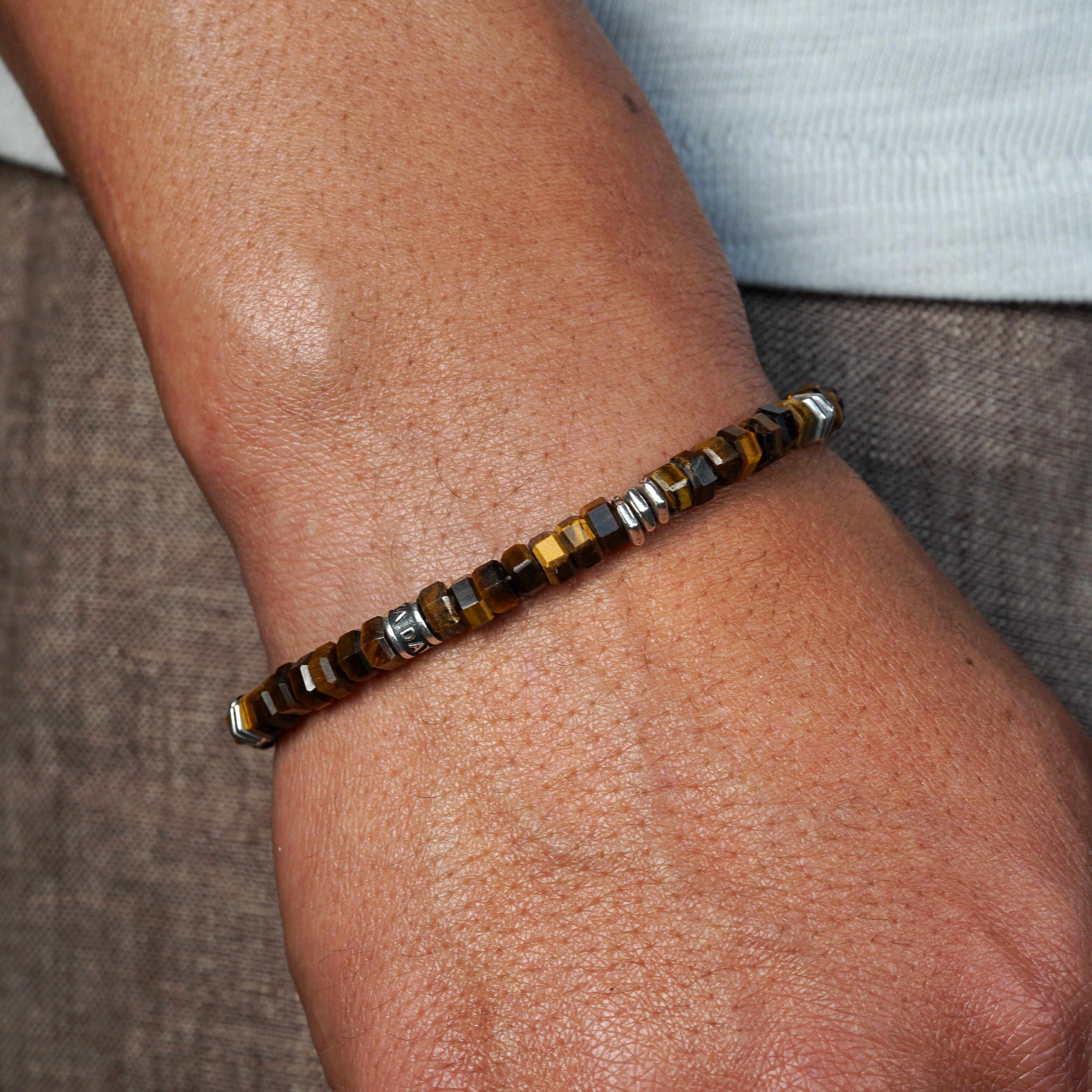 Verge Bracelet | Tiger's Eye & Sterling Silver