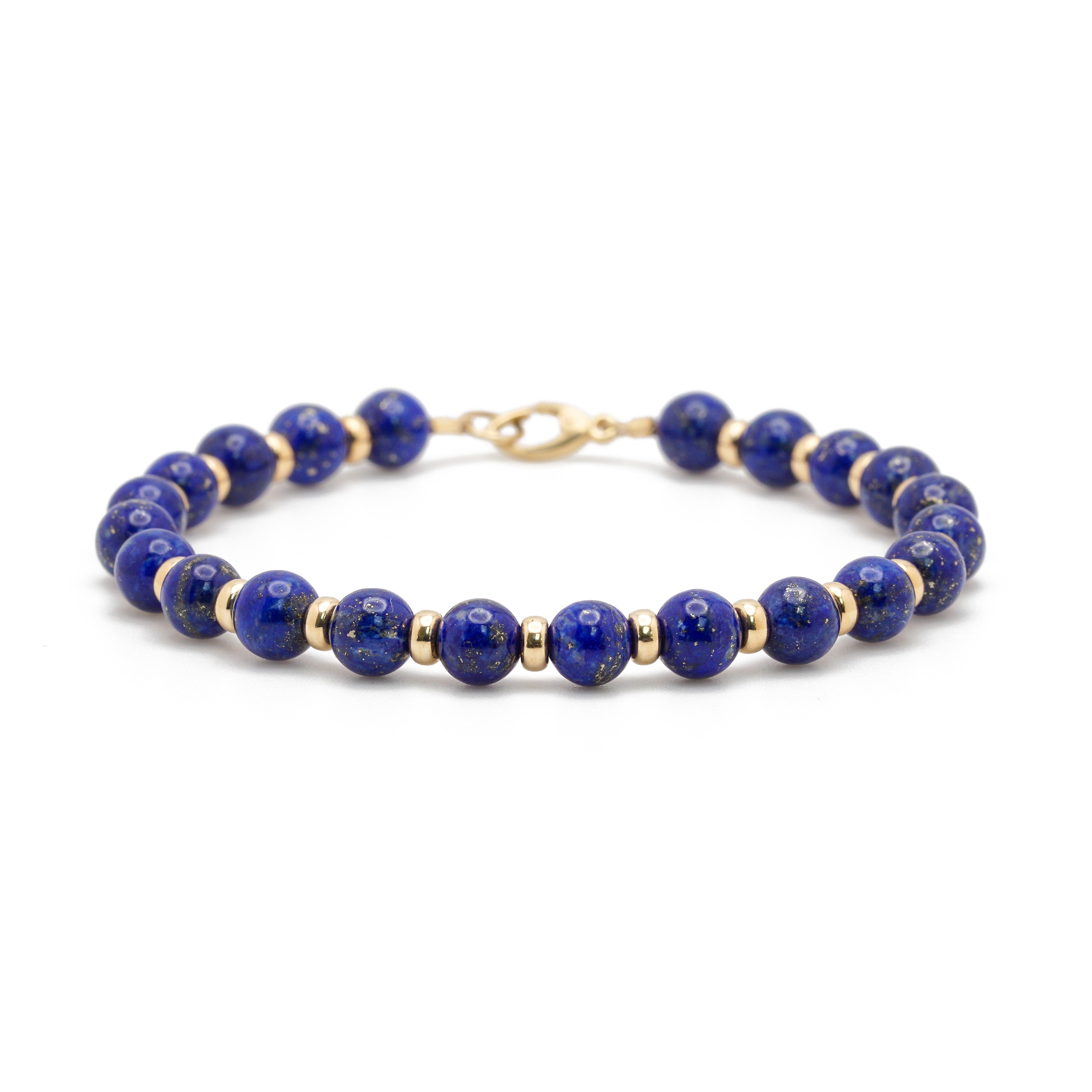 Atlas Bracelet | Lapis Lazuli & 14K Gold
