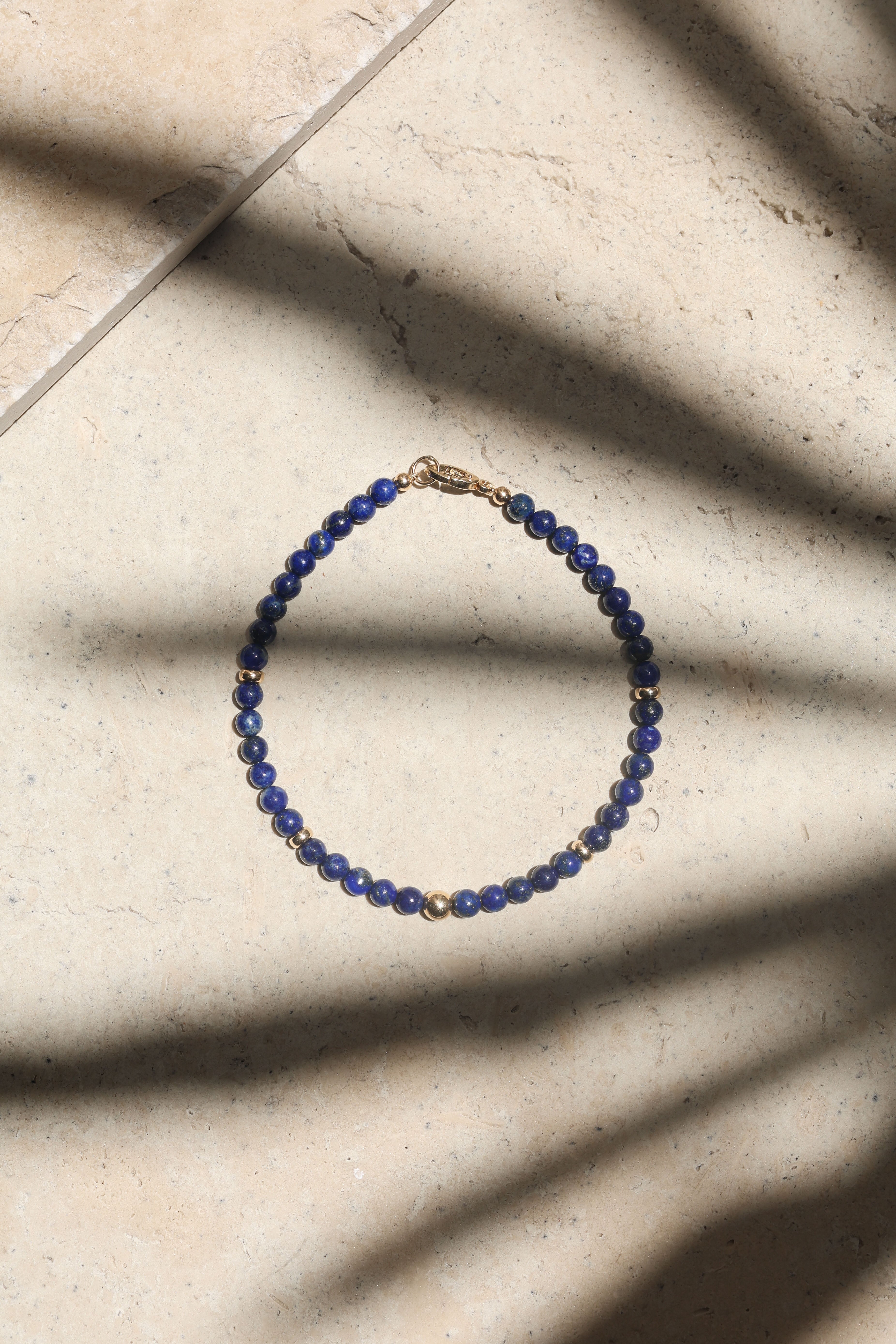 Aurum Bracelet | Lapis Lazuli & 14K Gold