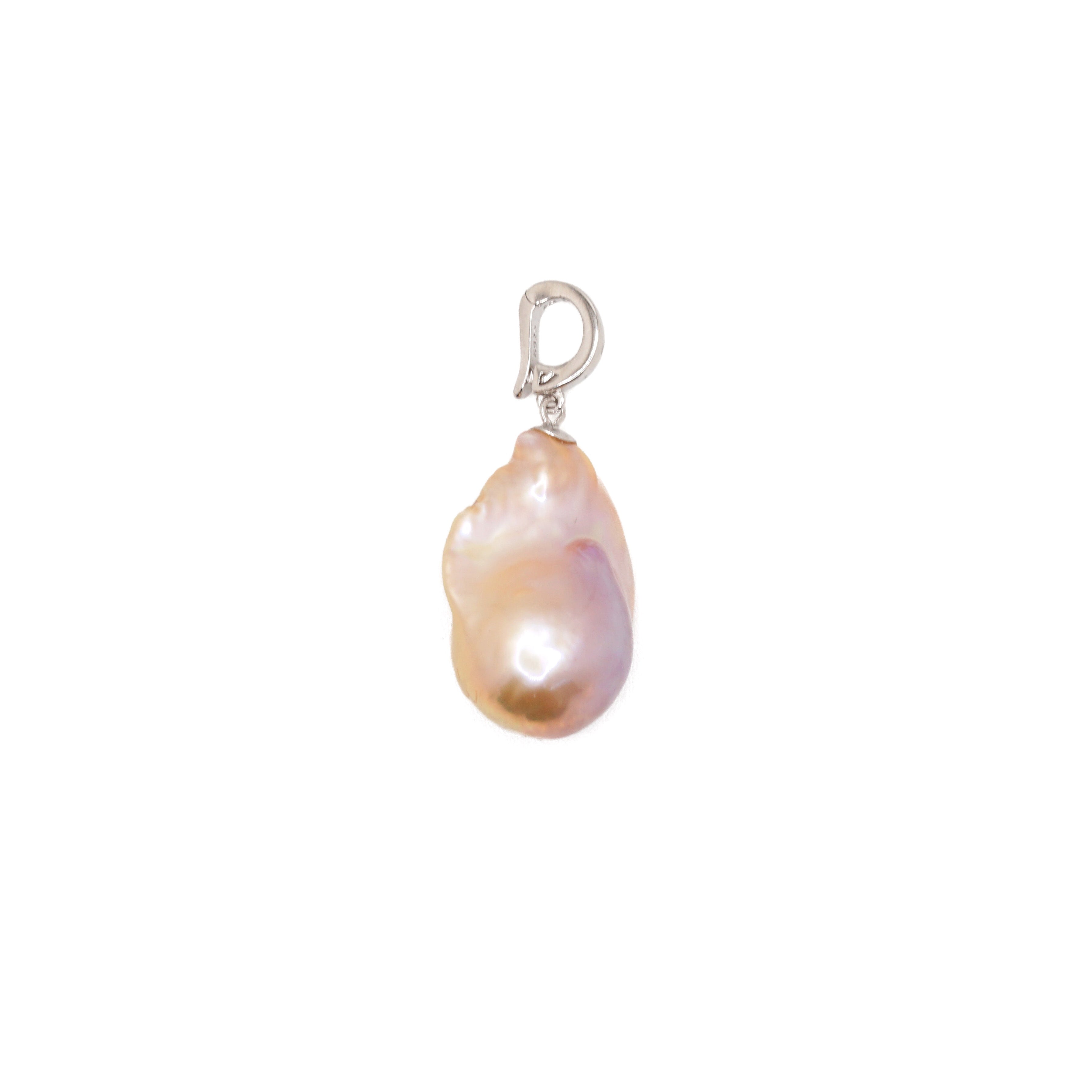 Baroque Pearl Pendant | Sterling Silver