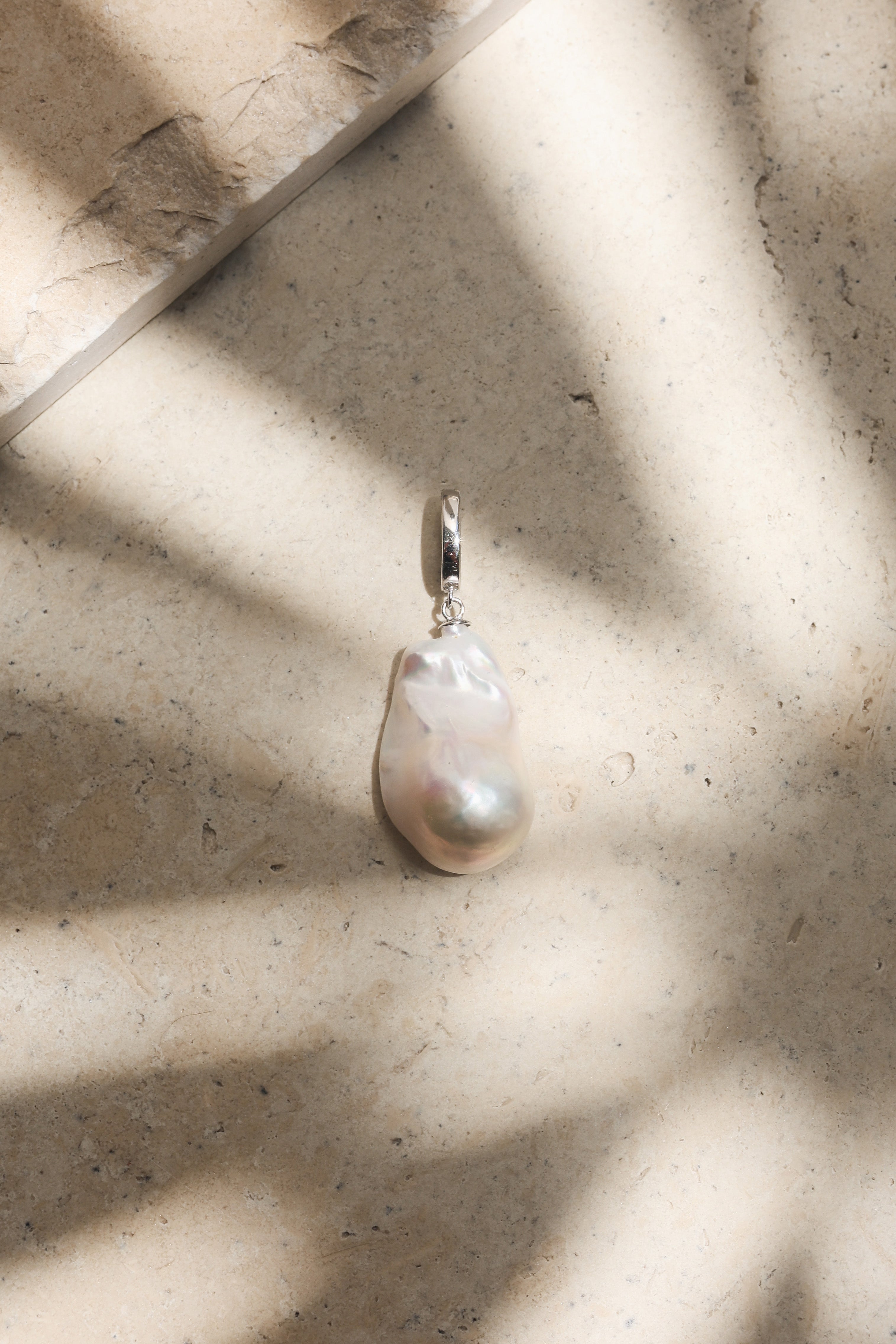 Baroque Pearl Pendant | Sterling Silver