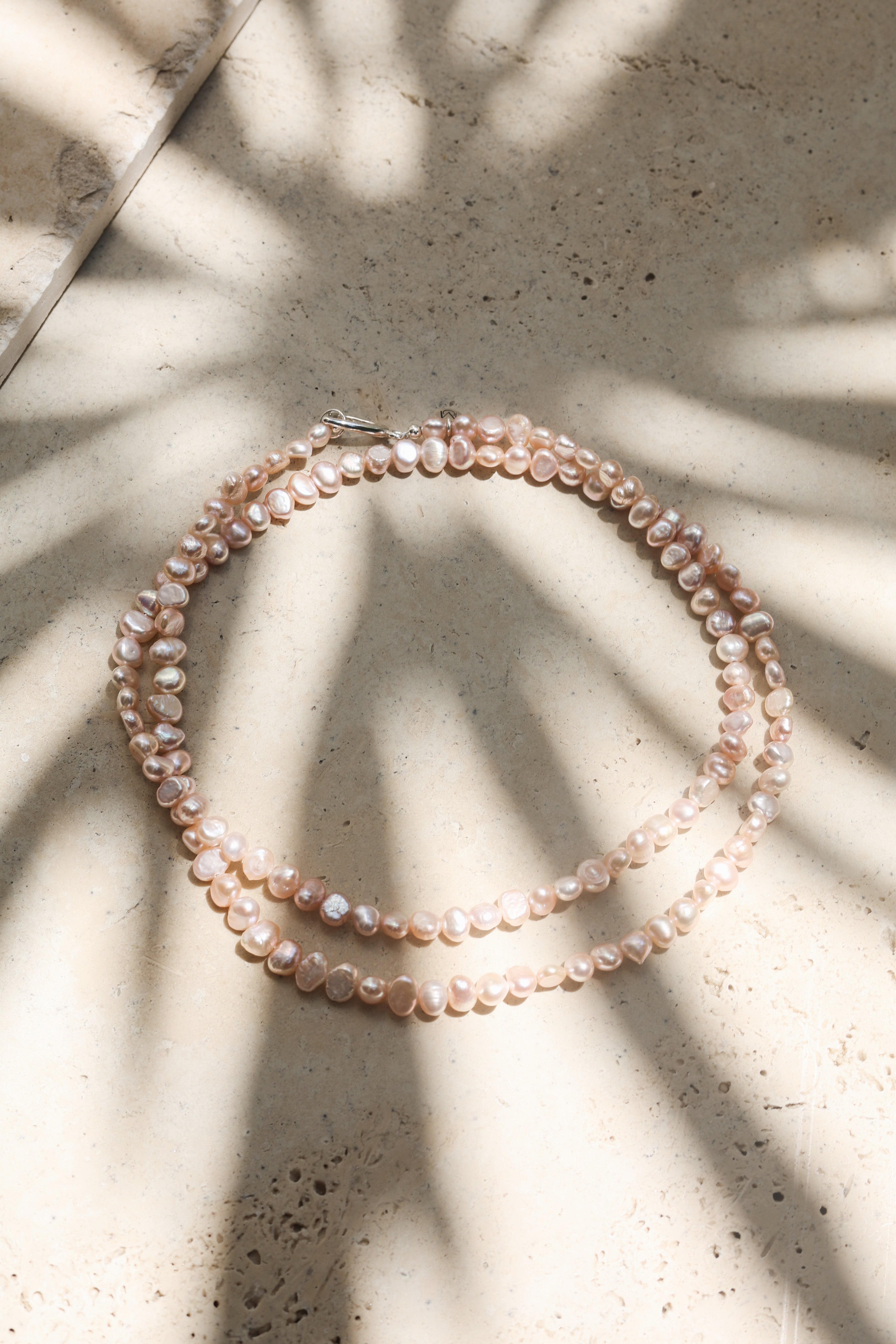 Coastline Pearl Necklace | Sterling Silver