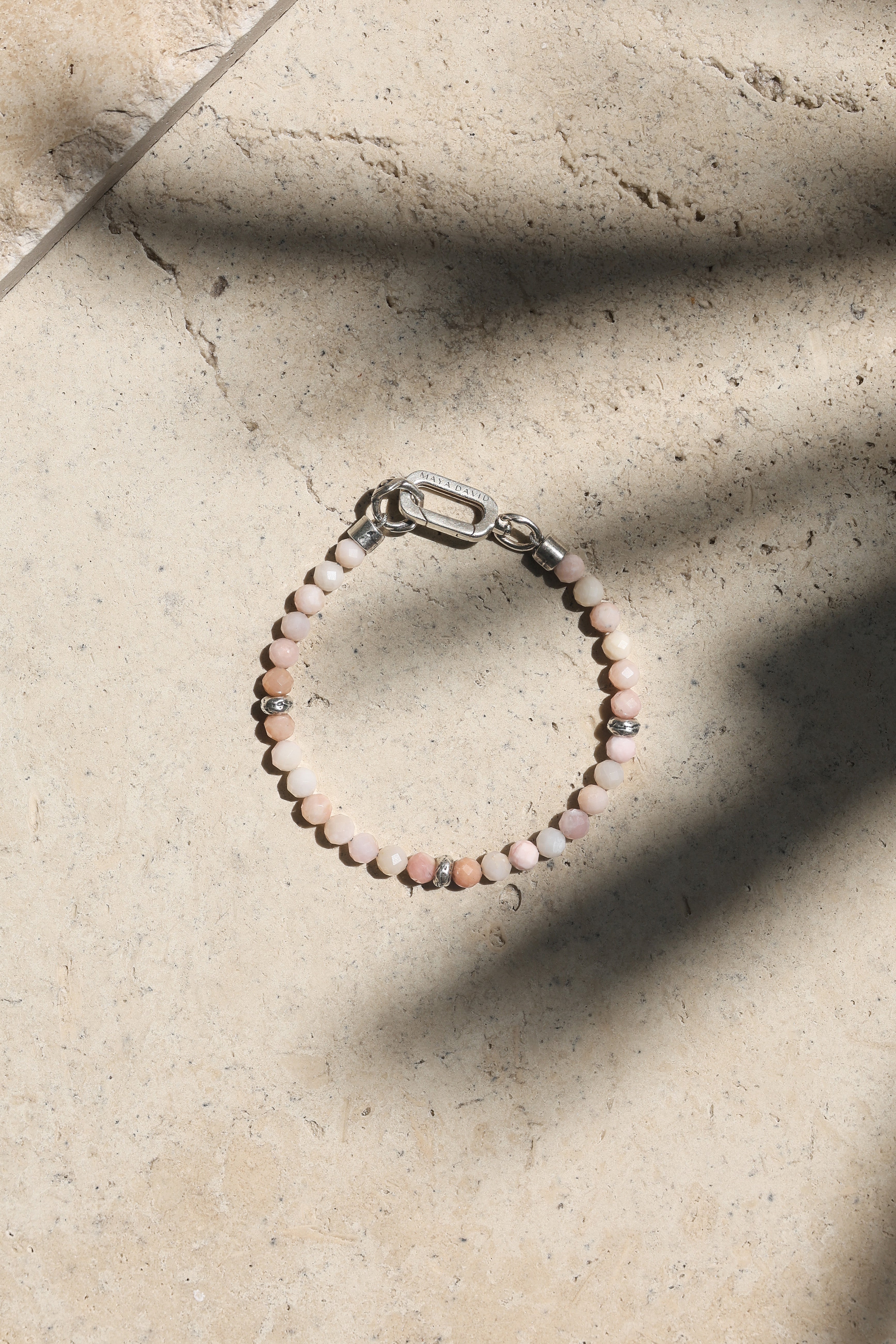 Laguna Bracelet | Pink Opal & Sterling Silver