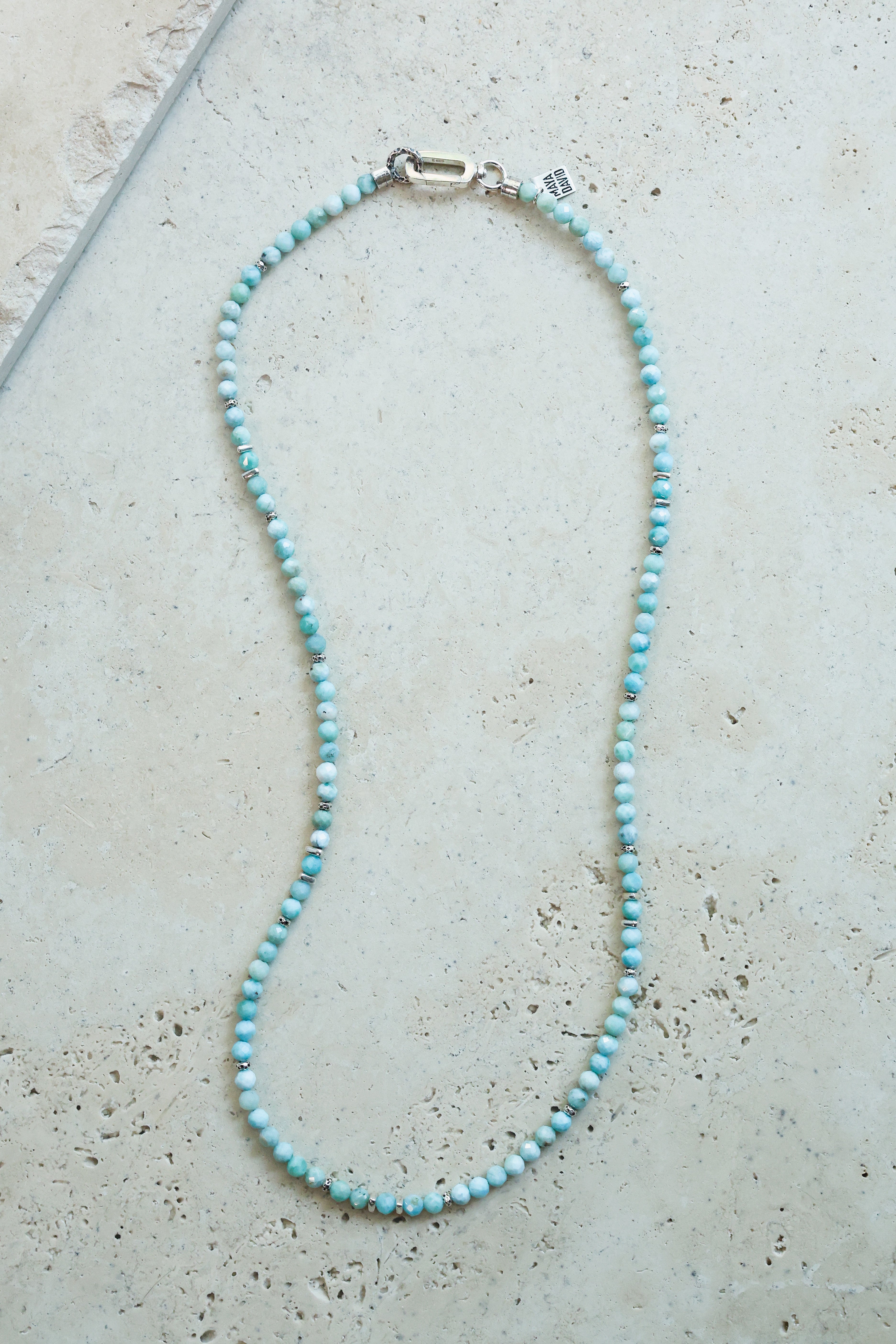 Lagoon Necklace | Larimar & Sterling Silver
