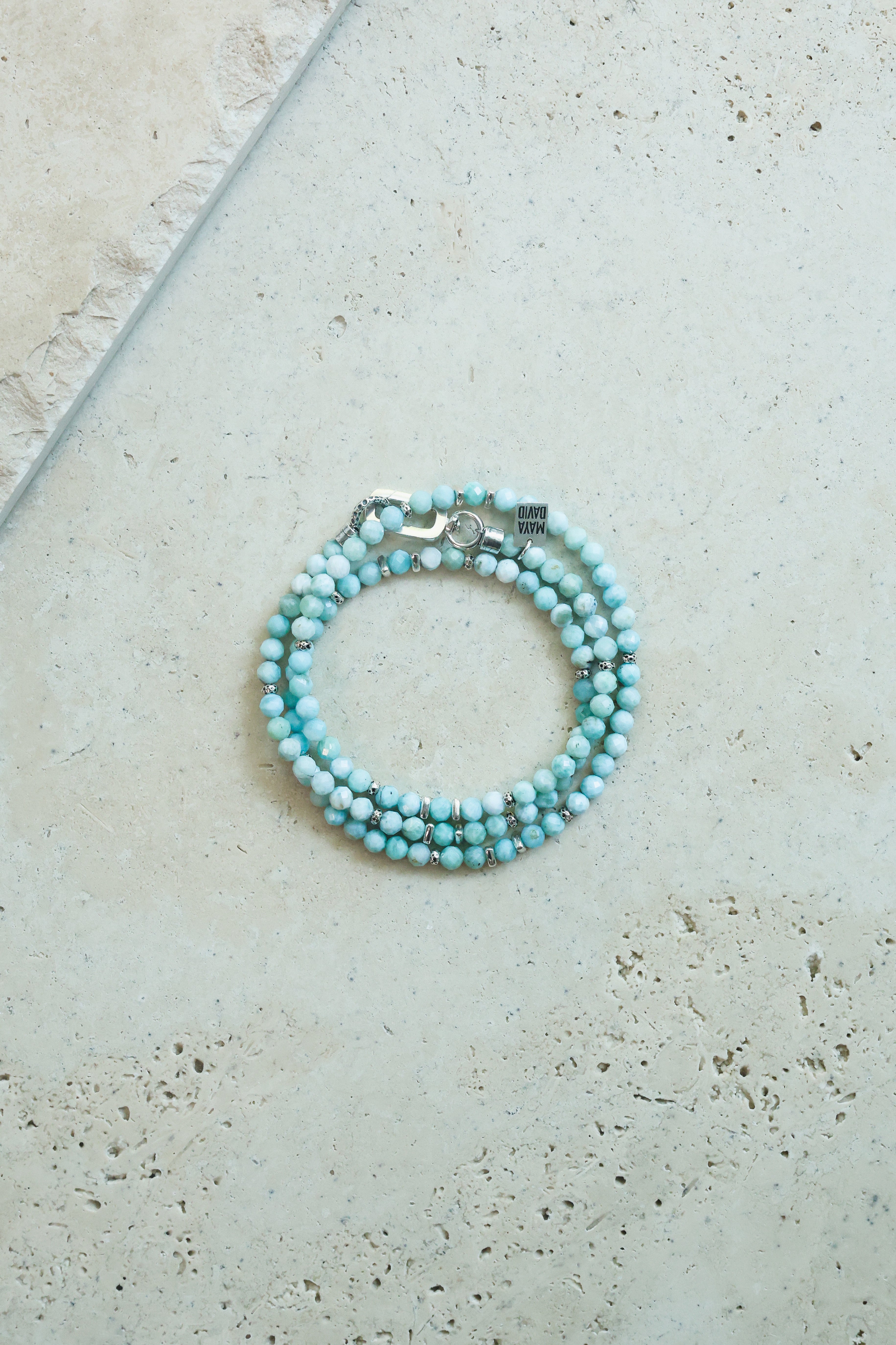 Lagoon Necklace | Larimar & Sterling Silver