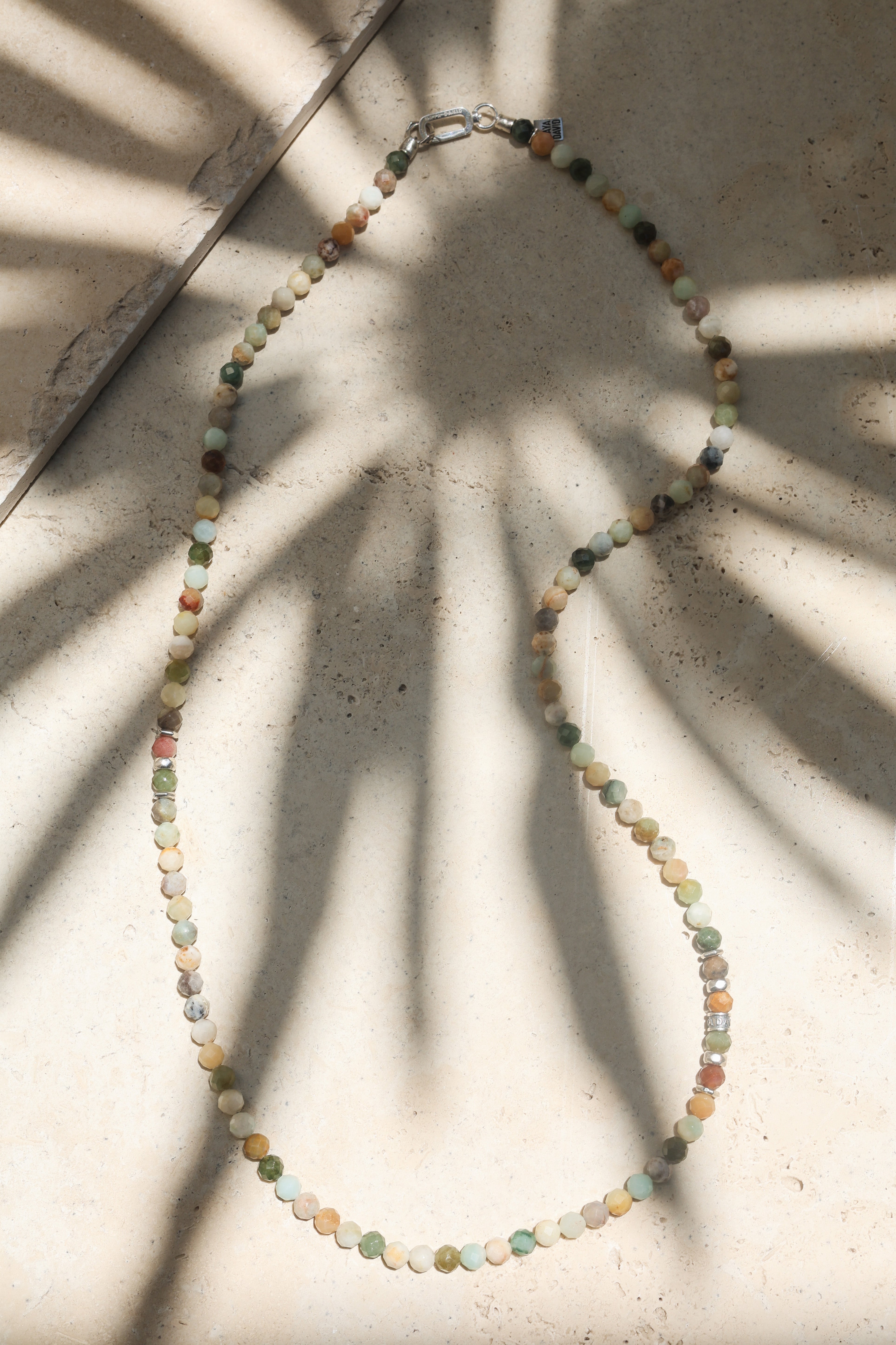 Origin Necklace | Flower Jade & Sterling Silver