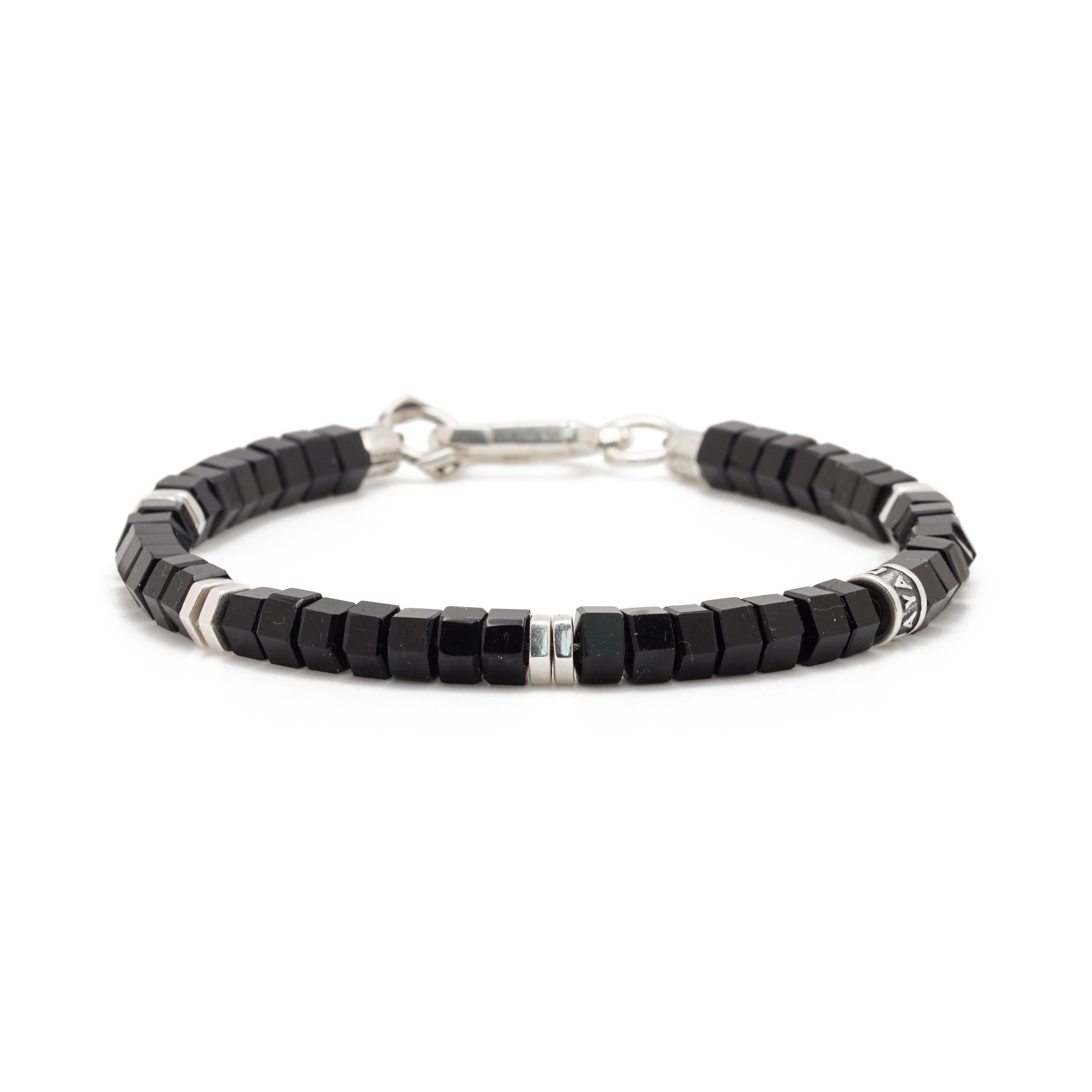 Verge Bracelet | Black Obsidian & Sterling Silver
