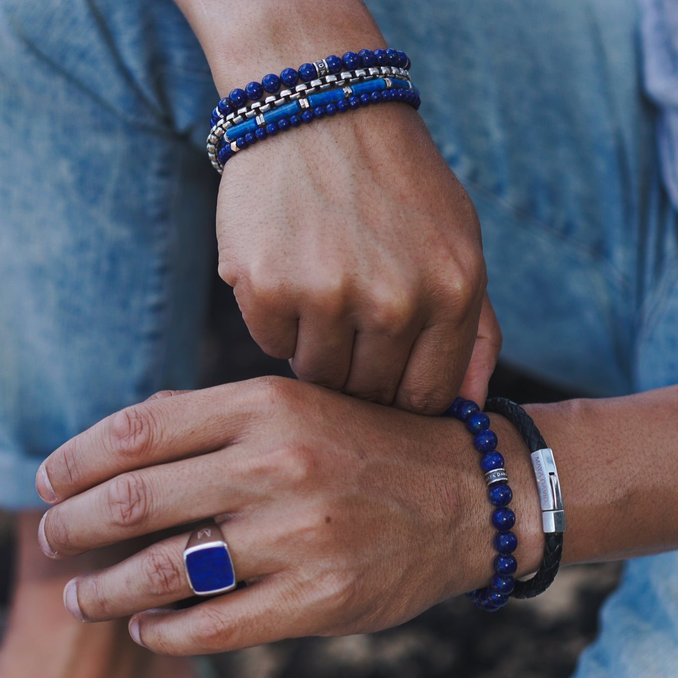 Signature Slim Bracelet | Lapis Lazuli & Sterling Silver