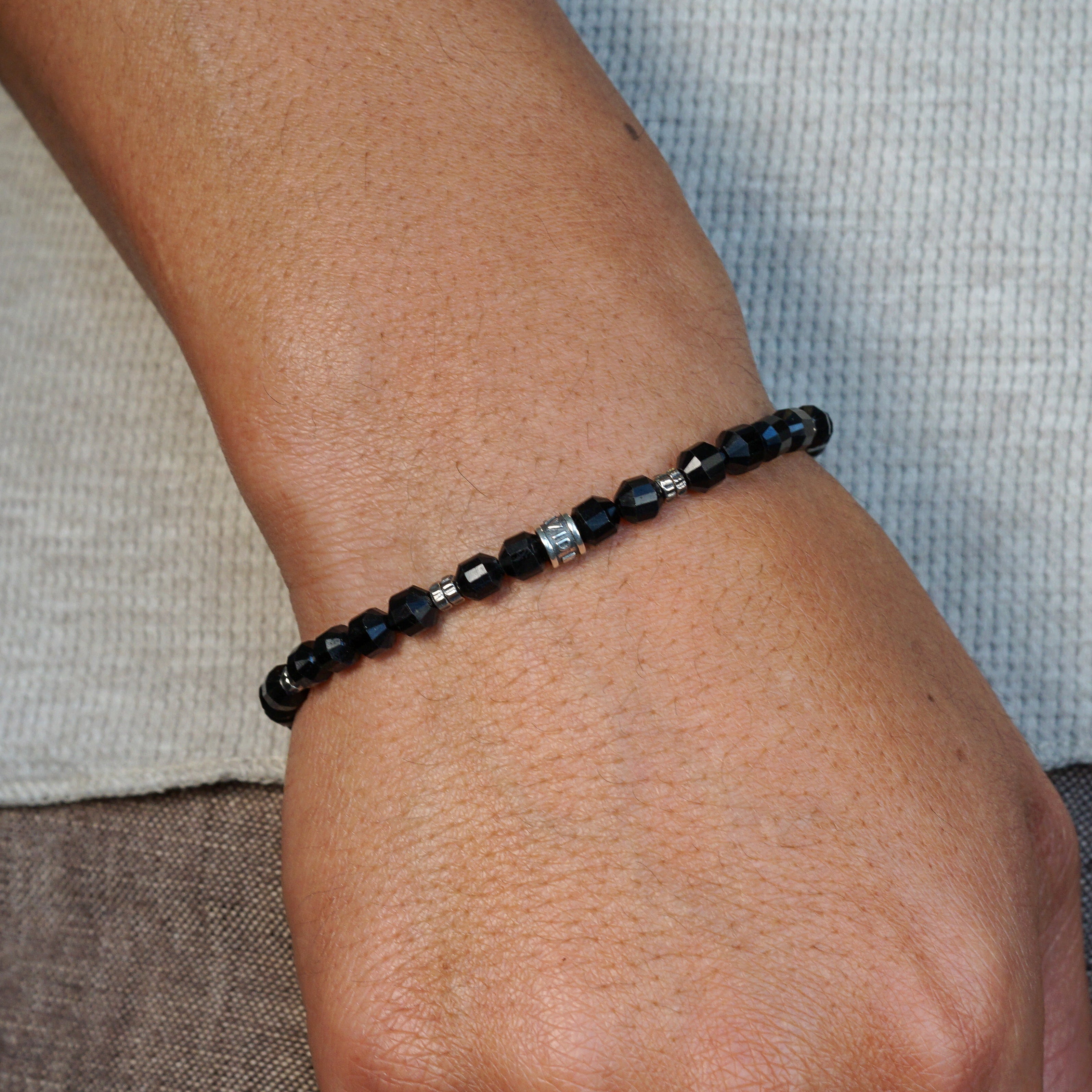 Arcanum Bracelet | Black Tourmaline & Sterling Silver