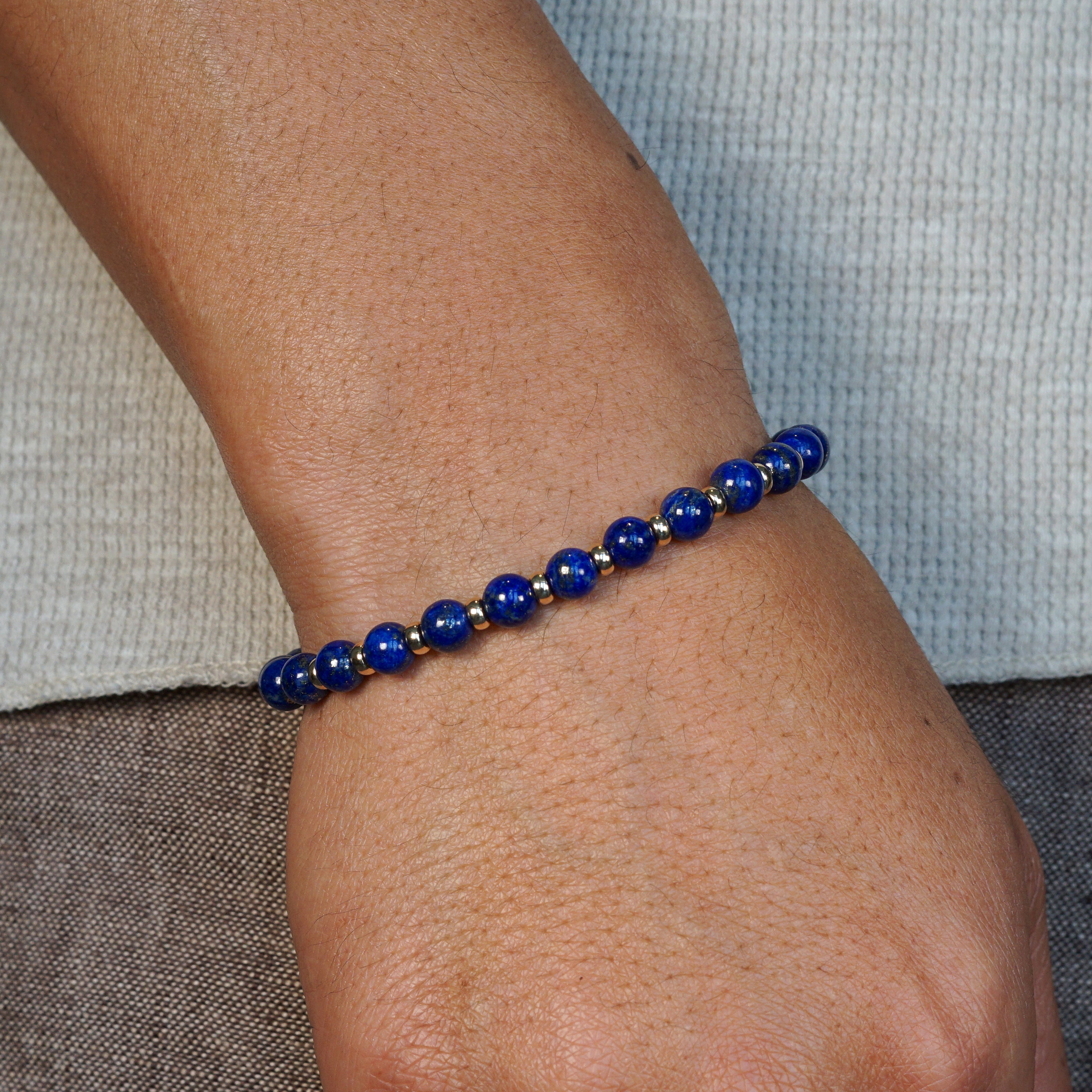 Atlas Bracelet | Lapis Lazuli & 14K Gold