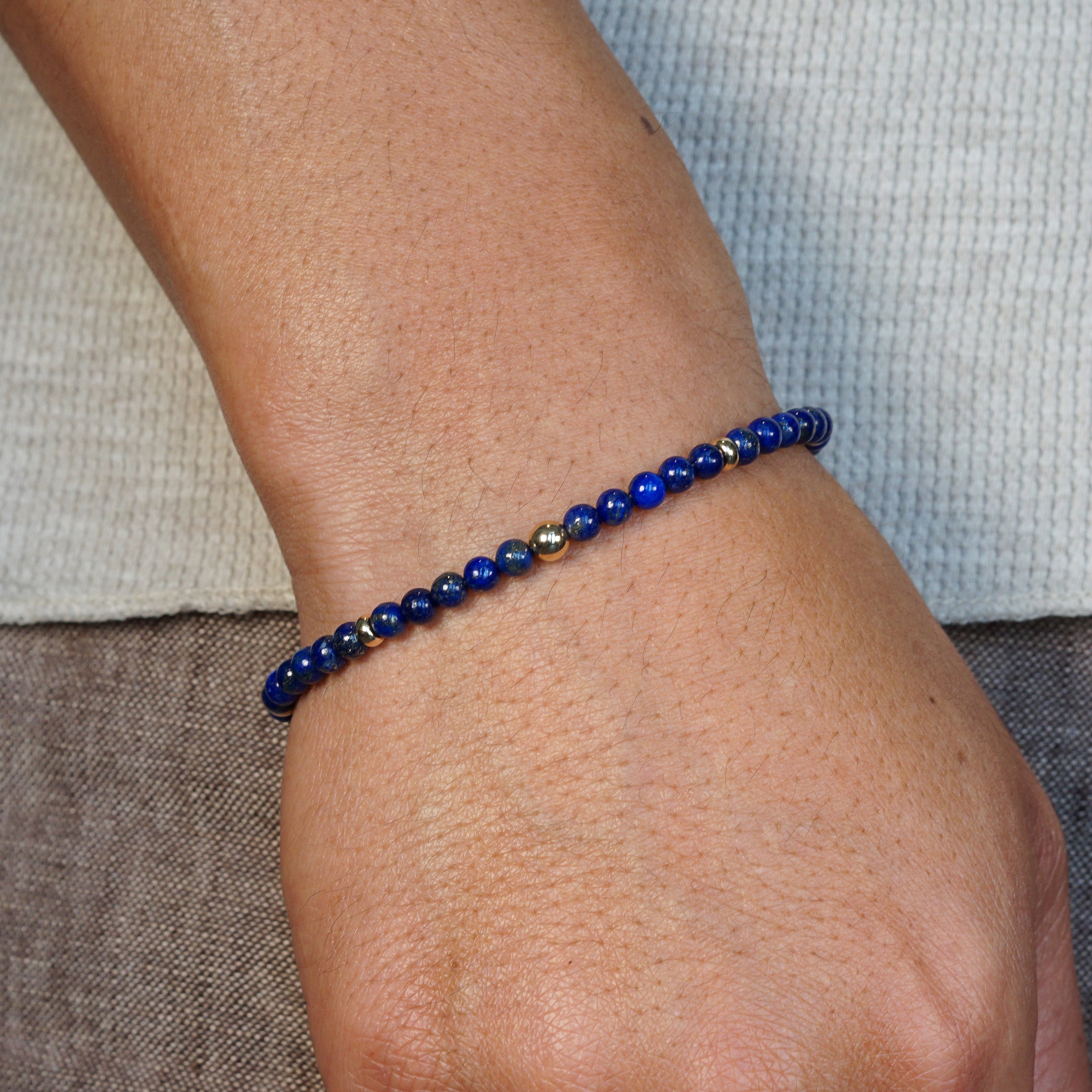 Aurum Bracelet | Lapis Lazuli & 14K Gold