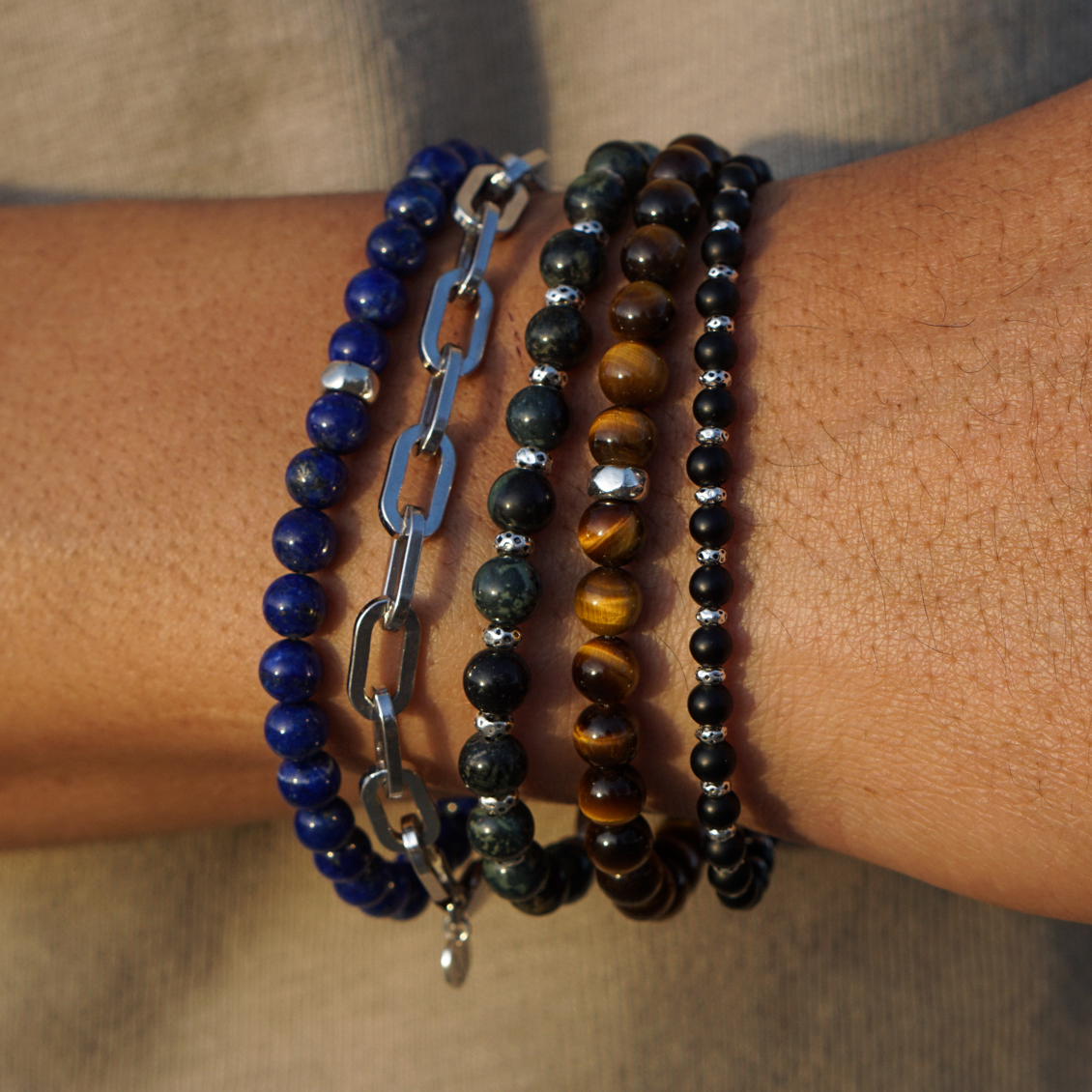 Strata Bracelet | Kambaba Jasper & Sterling Silver