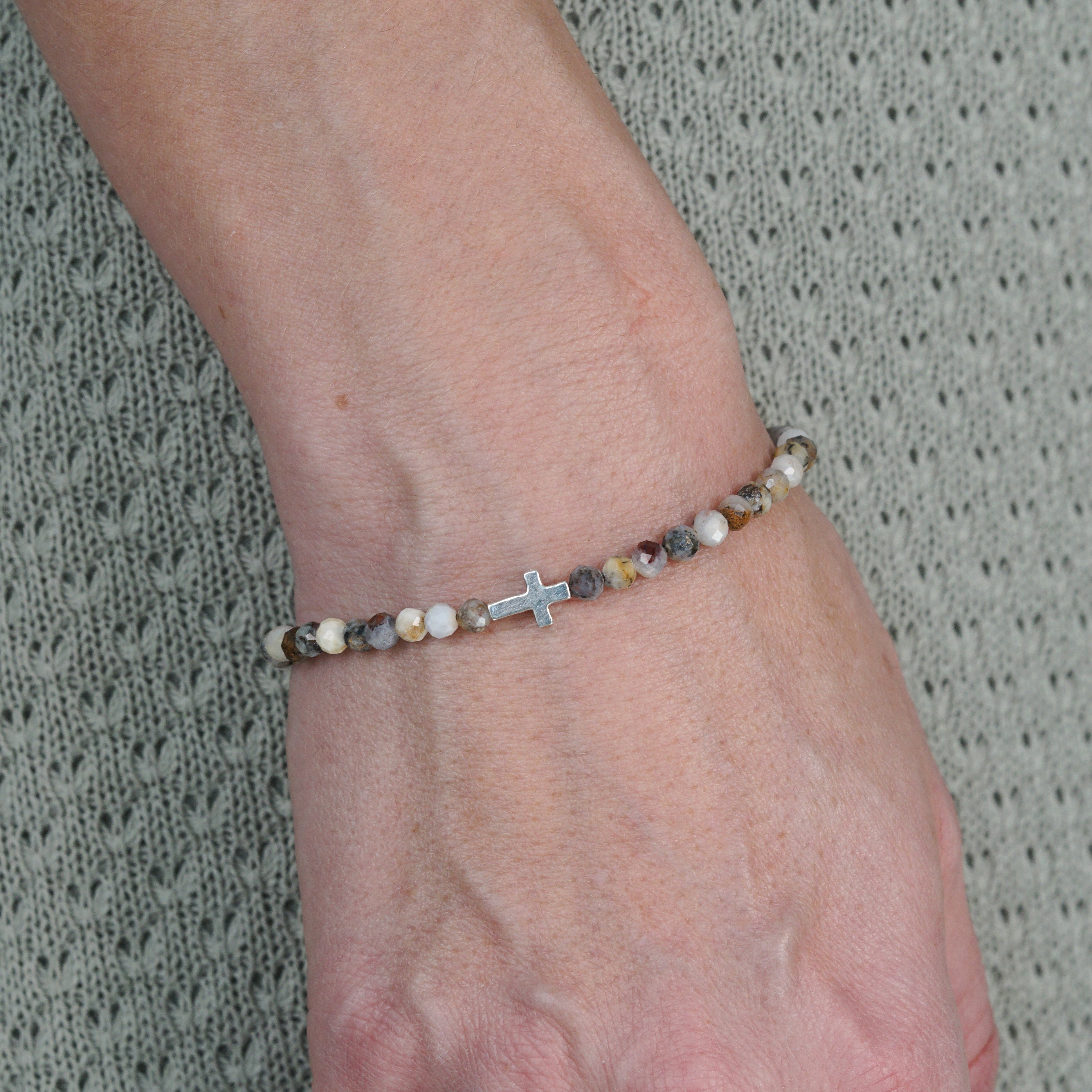Crossroads Slim Bracelet | Opal & Sterling Silver