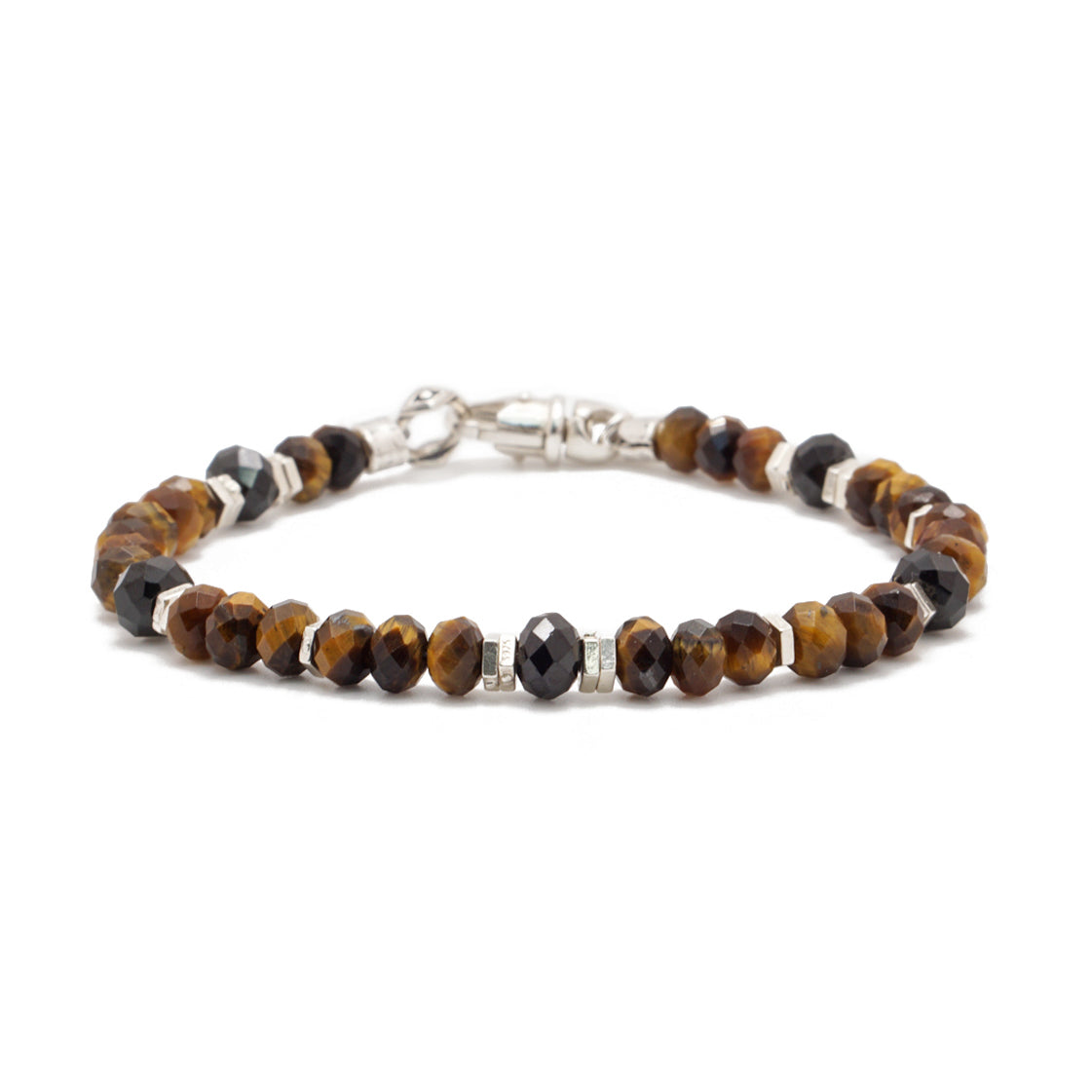 Tiger's Eye & Black Spinel | Sterling Silver | 6mm