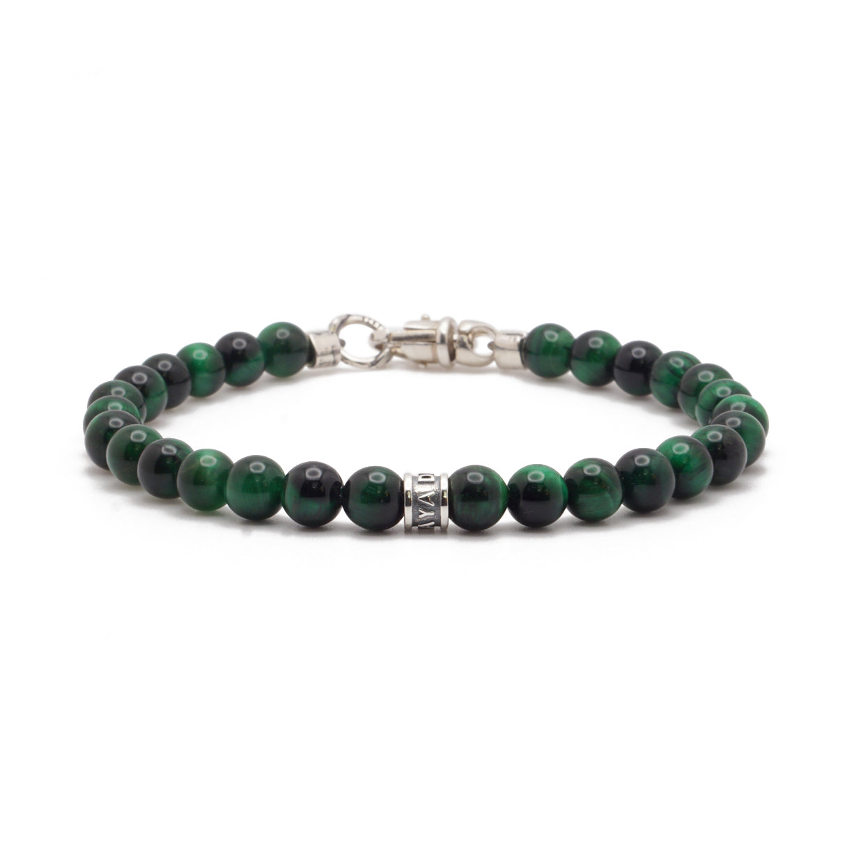 Green Tiger's Eye | Sterling Silver | 6mm