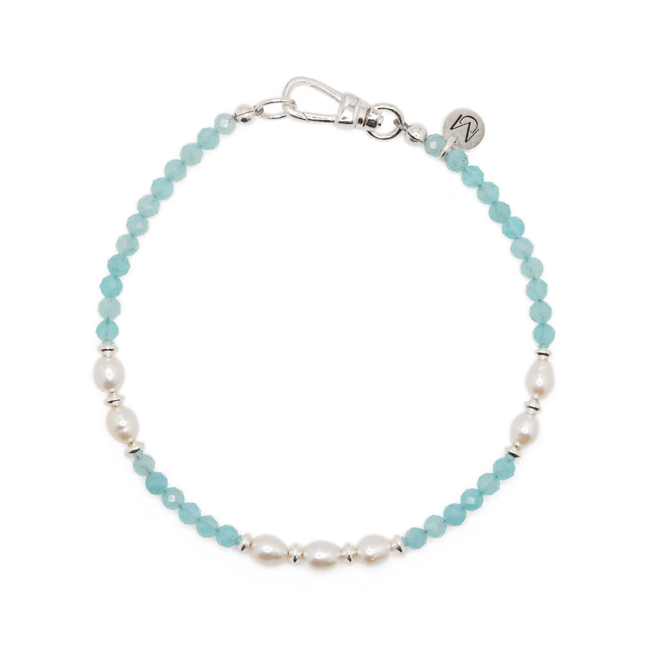 Azure Bracelet | Amazonite, Pearls & Sterling Silver