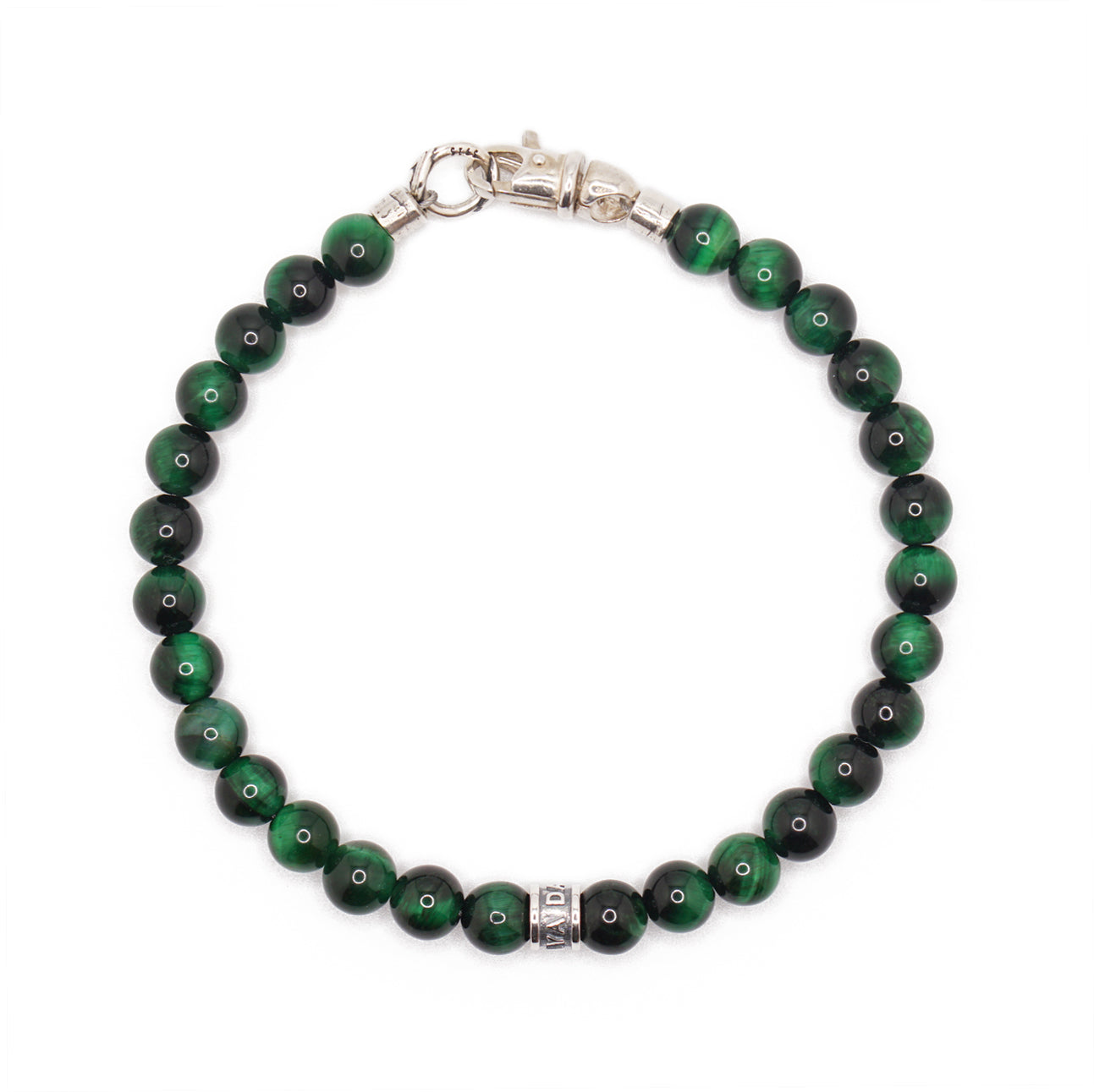 Signature Bracelet | Green Tiger's Eye & Sterling Silver