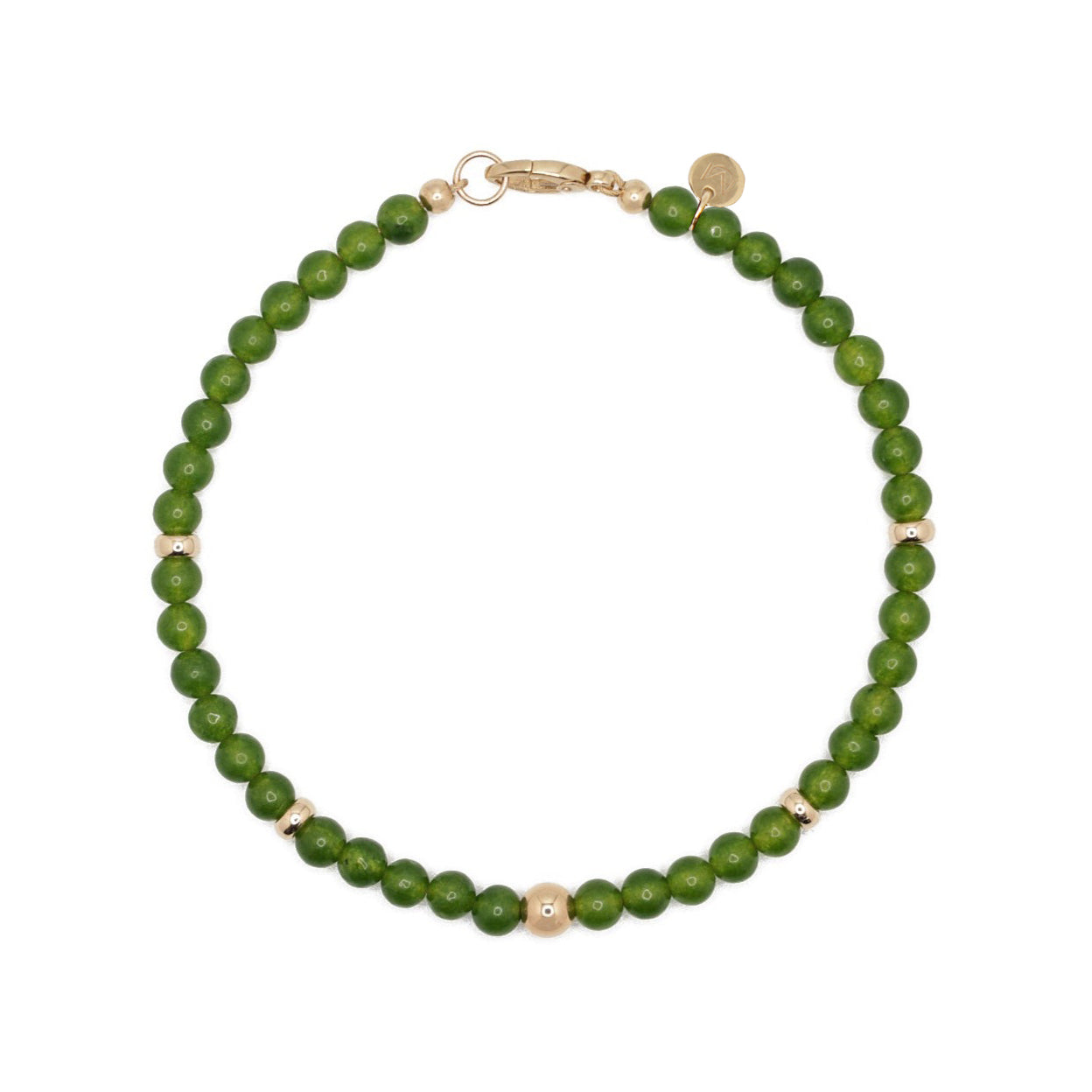 Aurum Bracelet | Jade & 14K Gold