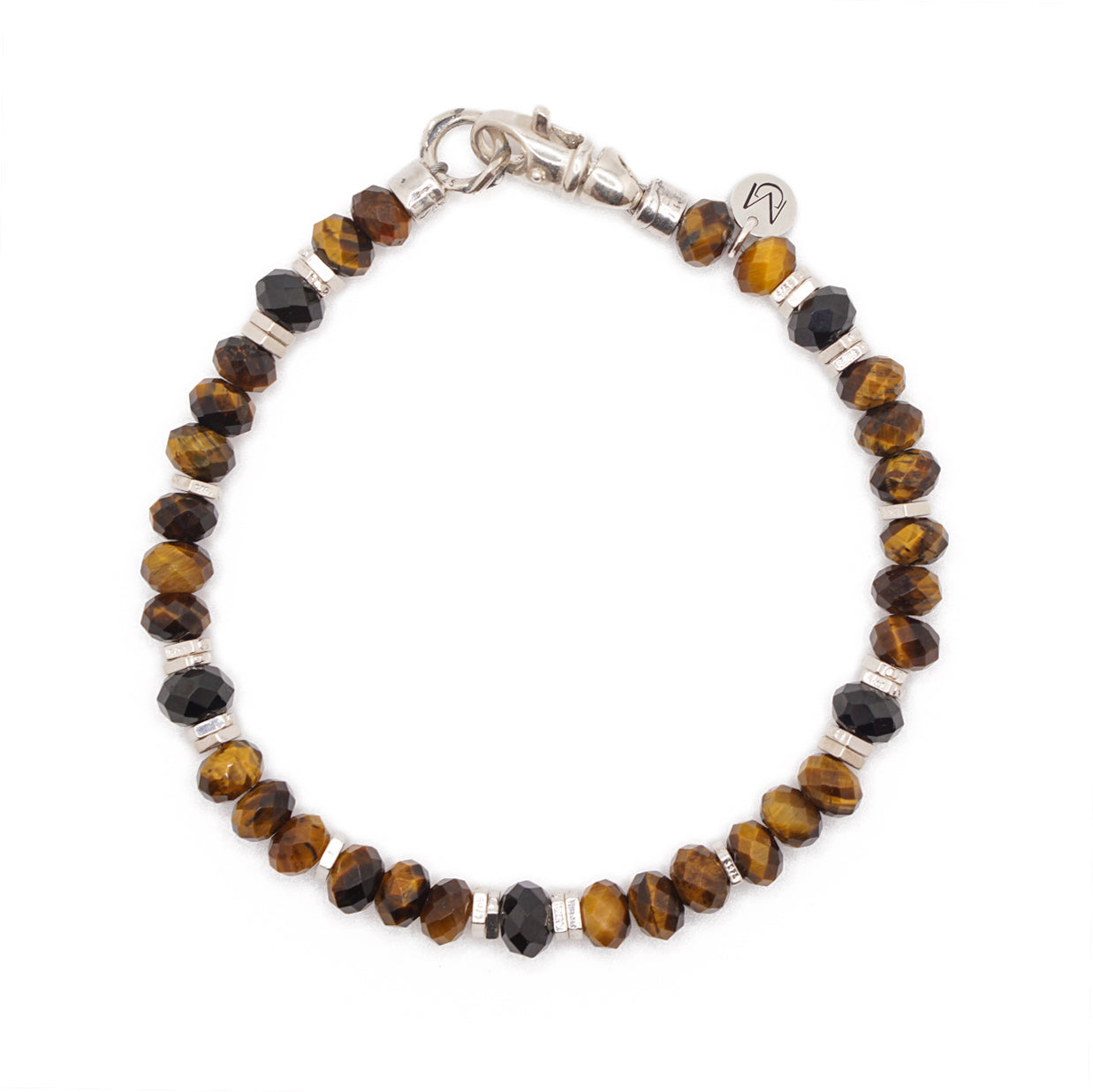 Tiger's Eye & Black Spinel | Sterling Silver | 6mm