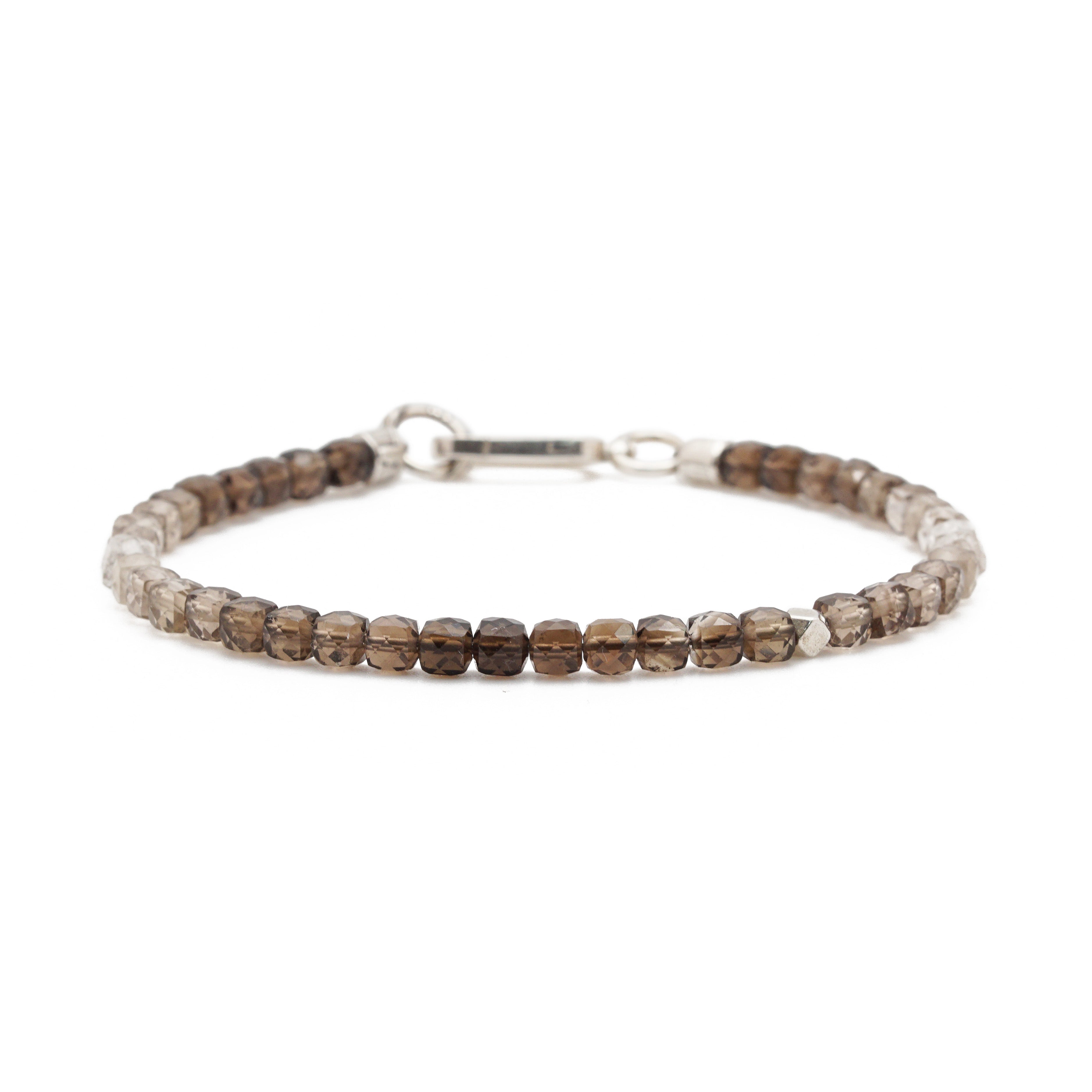 Dusk Till Dawn Bracelet | Ombre Smoky Quartz & Sterling Silver