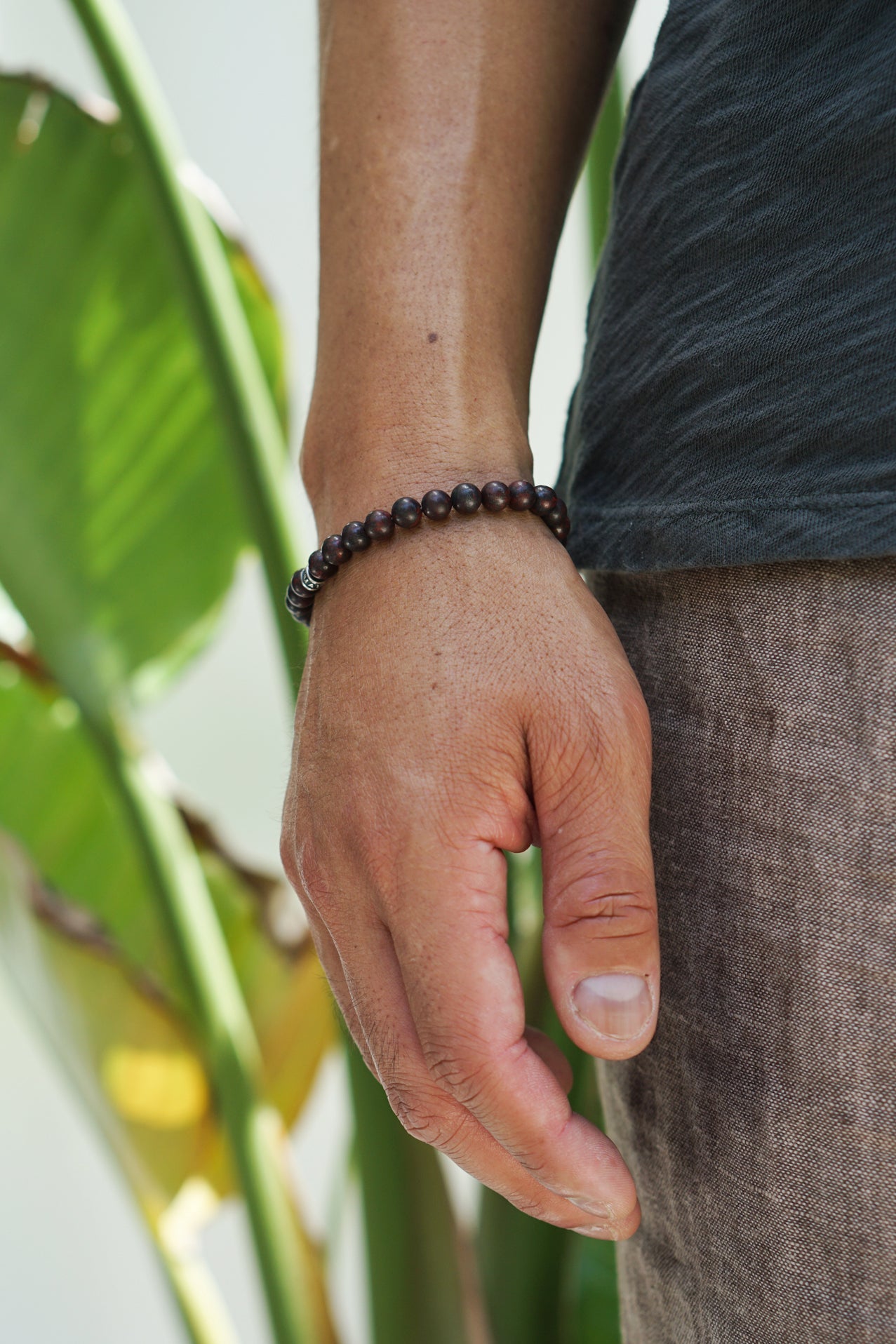 Signature Bracelet | Tiger Iron & Sterling Silver