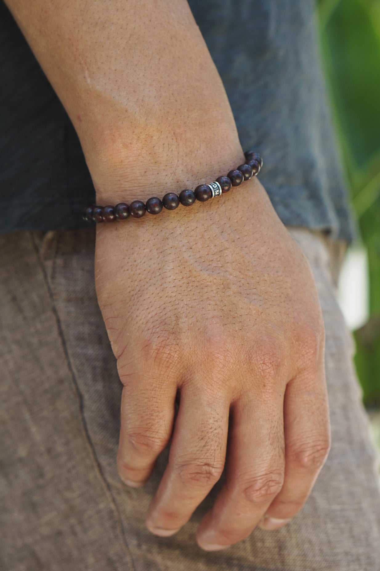 Signature Bracelet | Tiger Iron & Sterling Silver