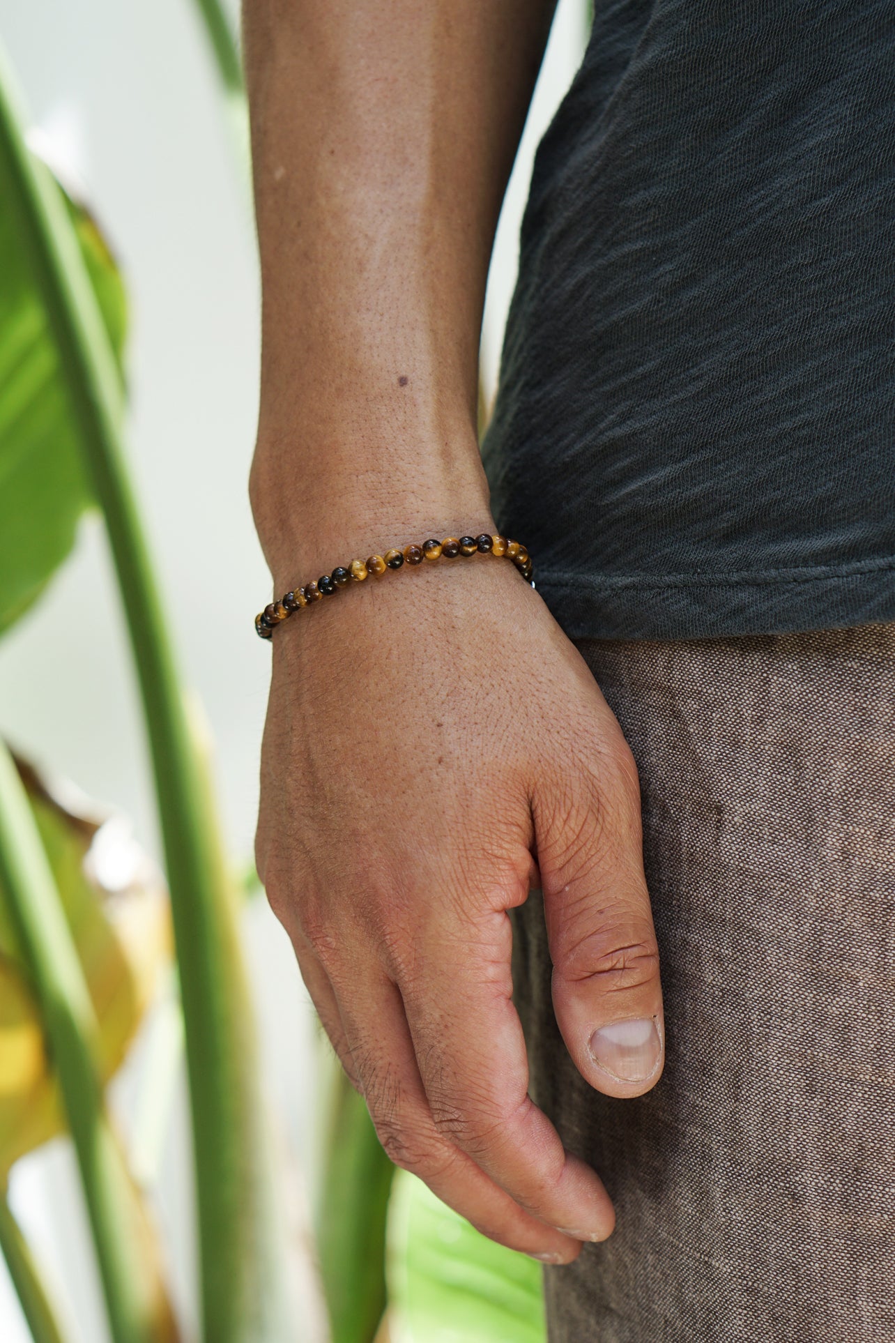 Signature Slim Bracelet | Tiger's Eye & Sterling Silver