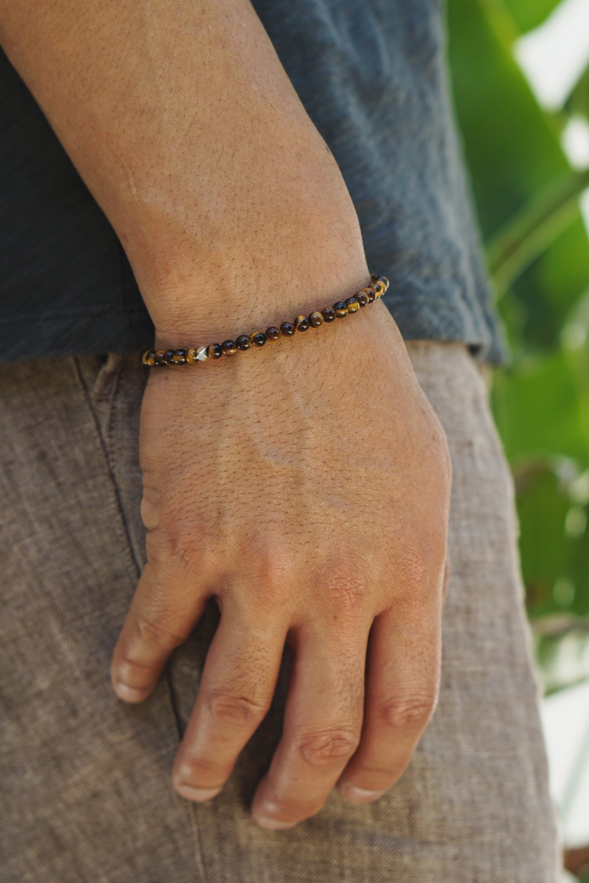 Signature Slim Bracelet | Tiger's Eye & Sterling Silver