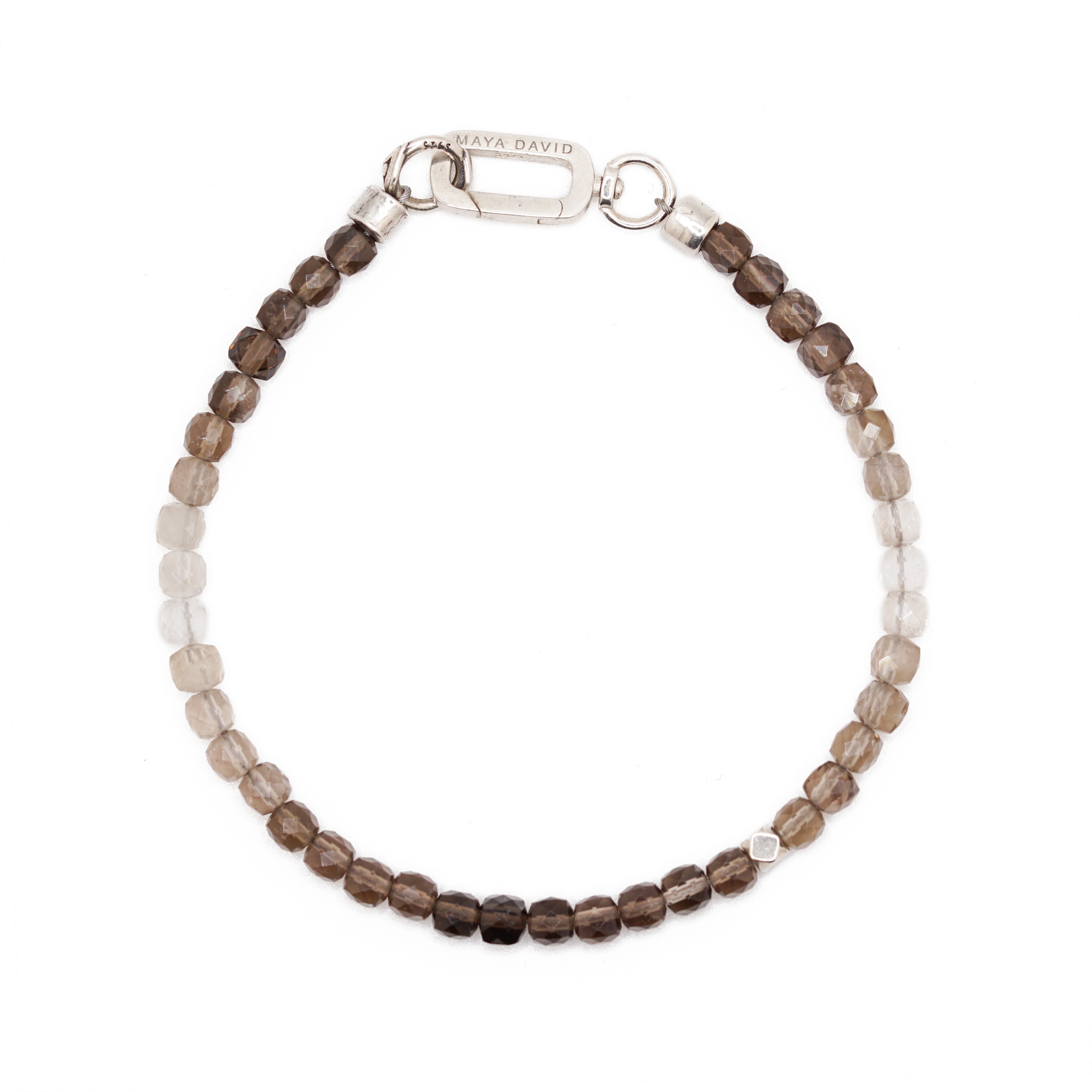 Dusk Till Dawn Bracelet | Ombre Smoky Quartz & Sterling Silver