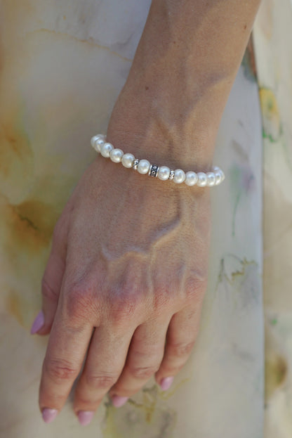 Freshwater Pearl Bracelet | Sterling Silver