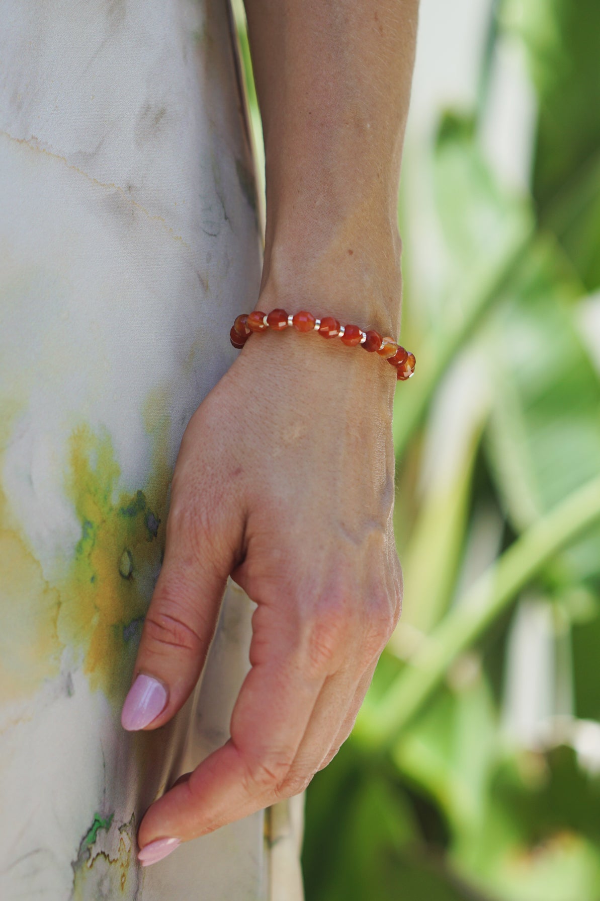 Inferno Bracelet | Red Agate & Sterling Silver