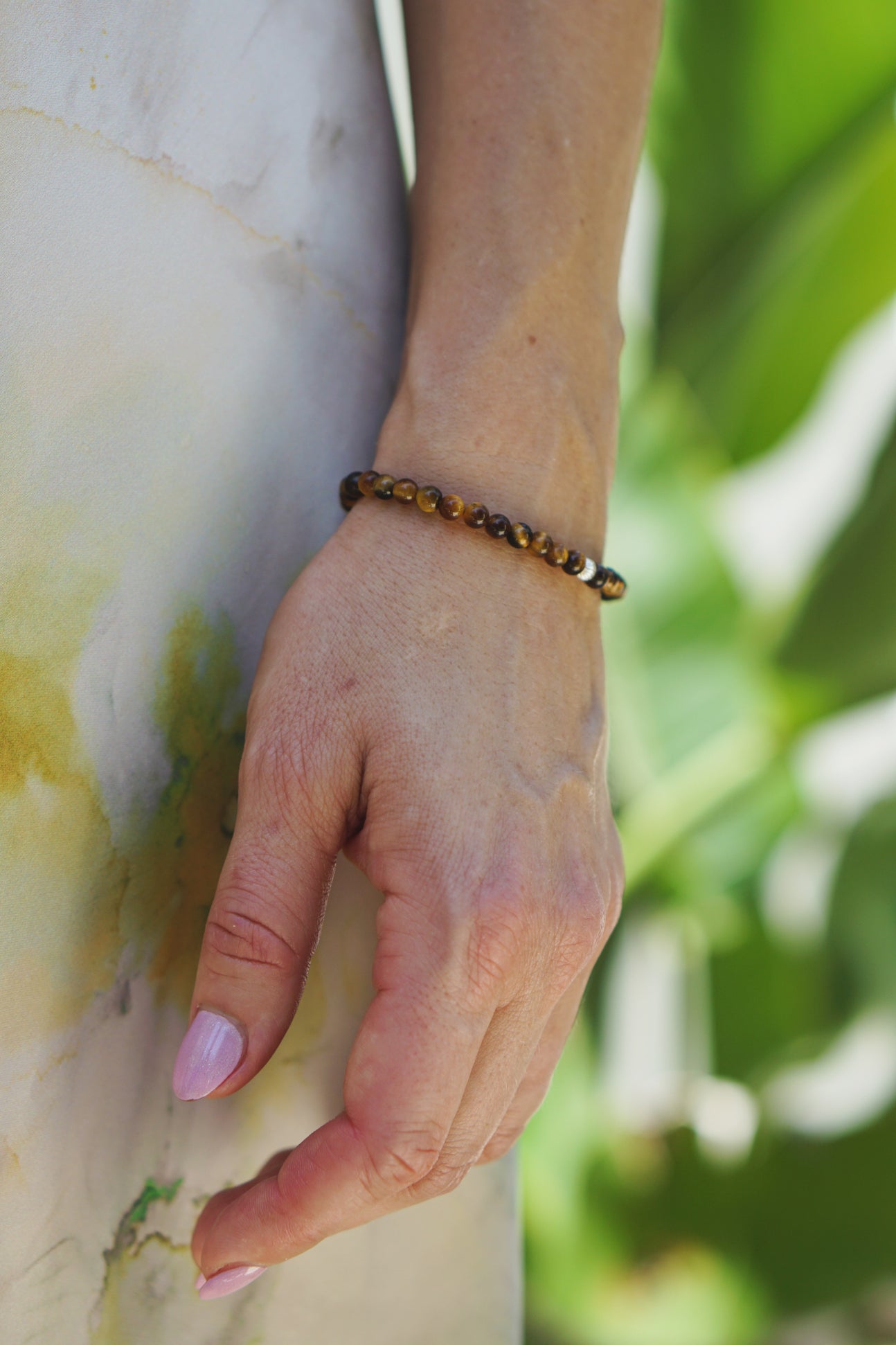 Refined Slim Bracelet | Tiger's Eye & Sterling Silver
