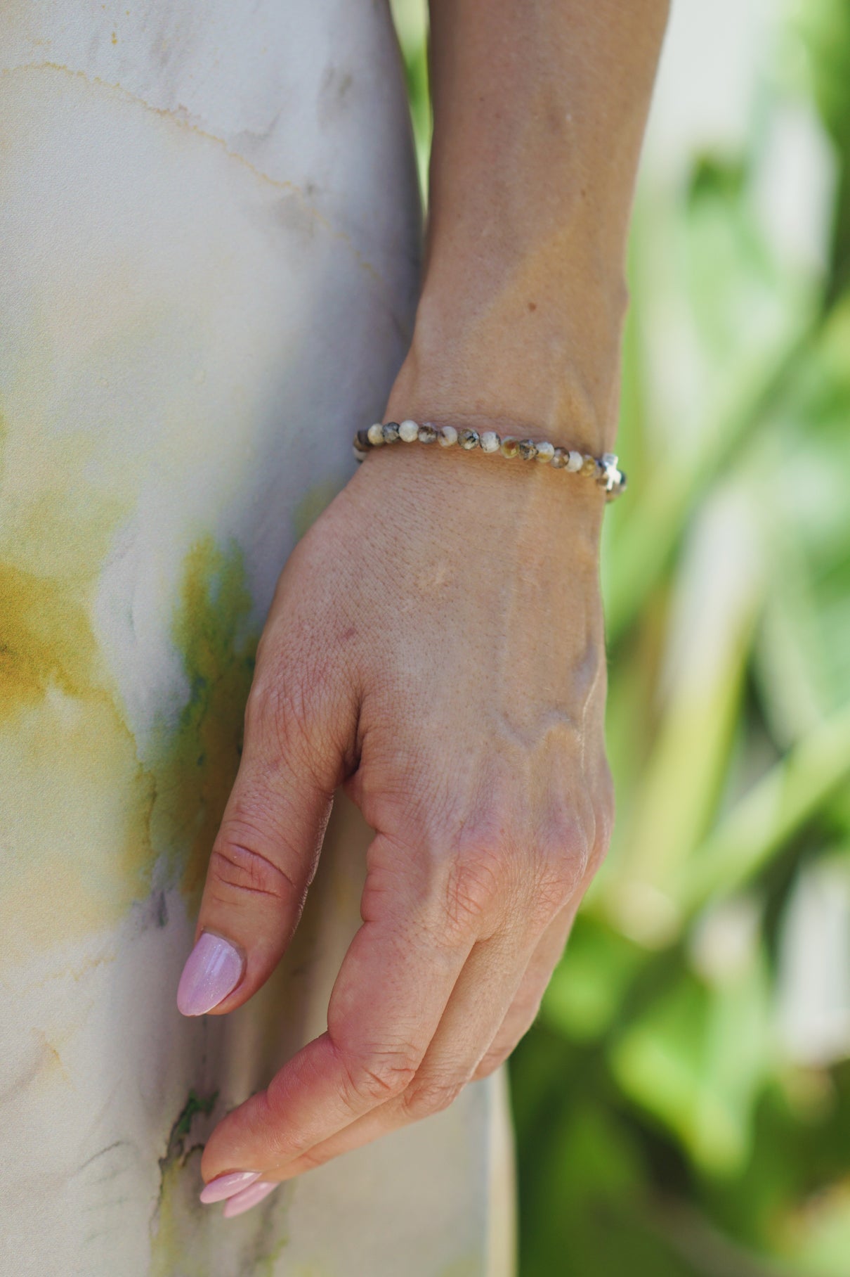 Crossroads Slim Bracelet | Faceted Opal & Sterling Silver