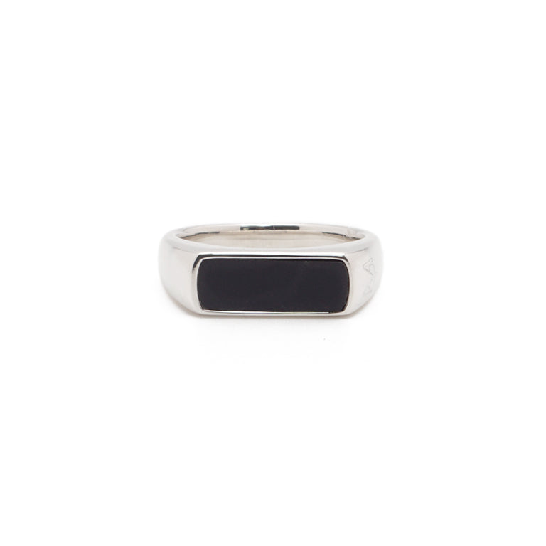 Signal Ring | Onyx & Sterling Silver