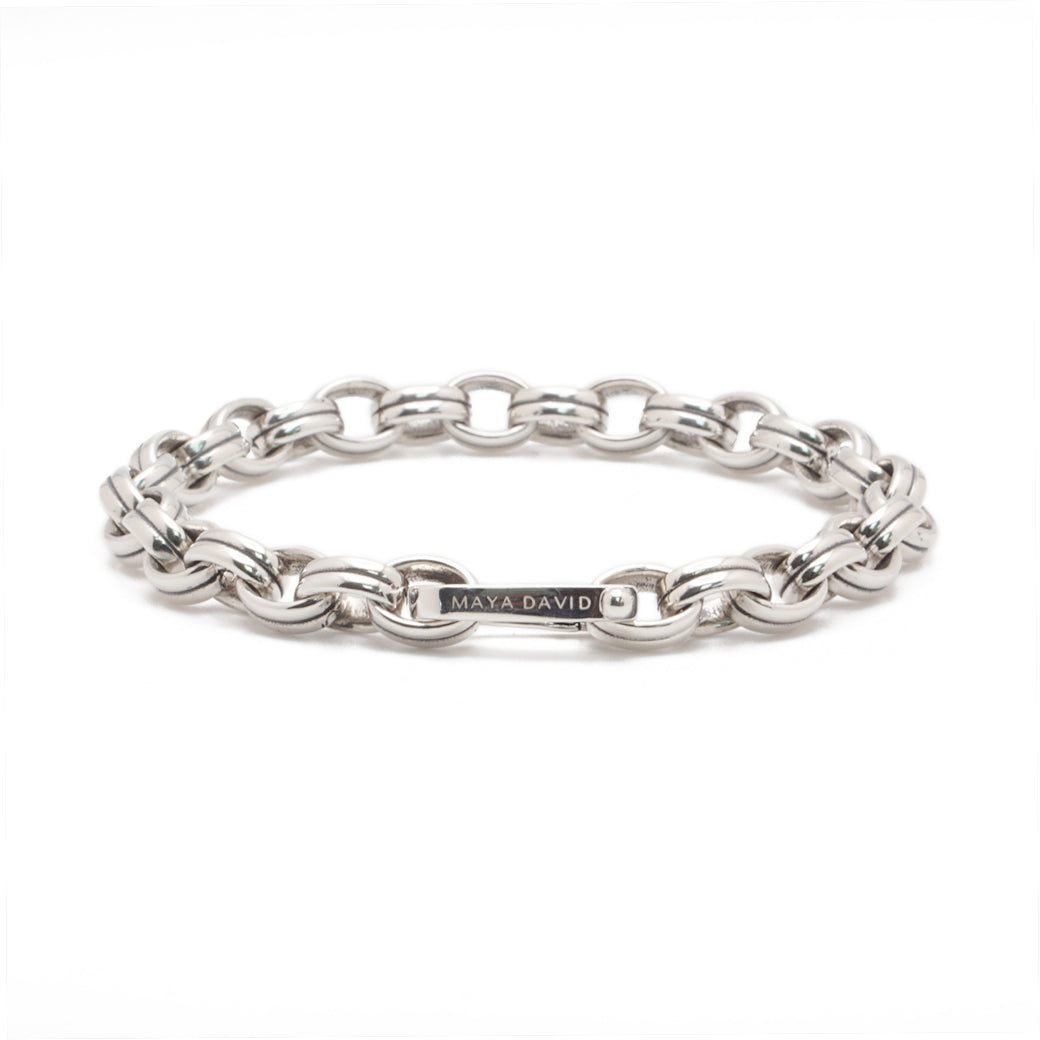 Chain Link Bracelet | Sterling Silver | 8mm