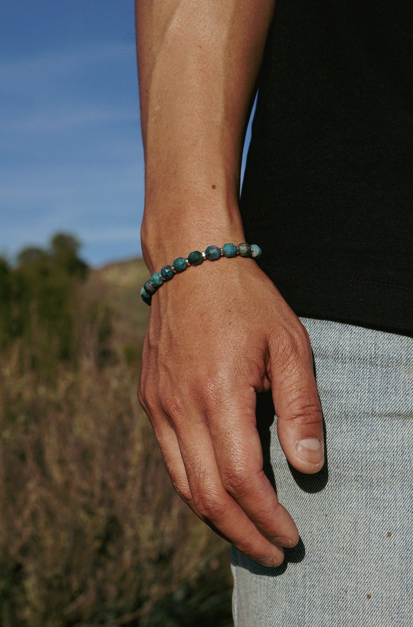 Tidewalker Bracelet | Apatite & Sterling Silver