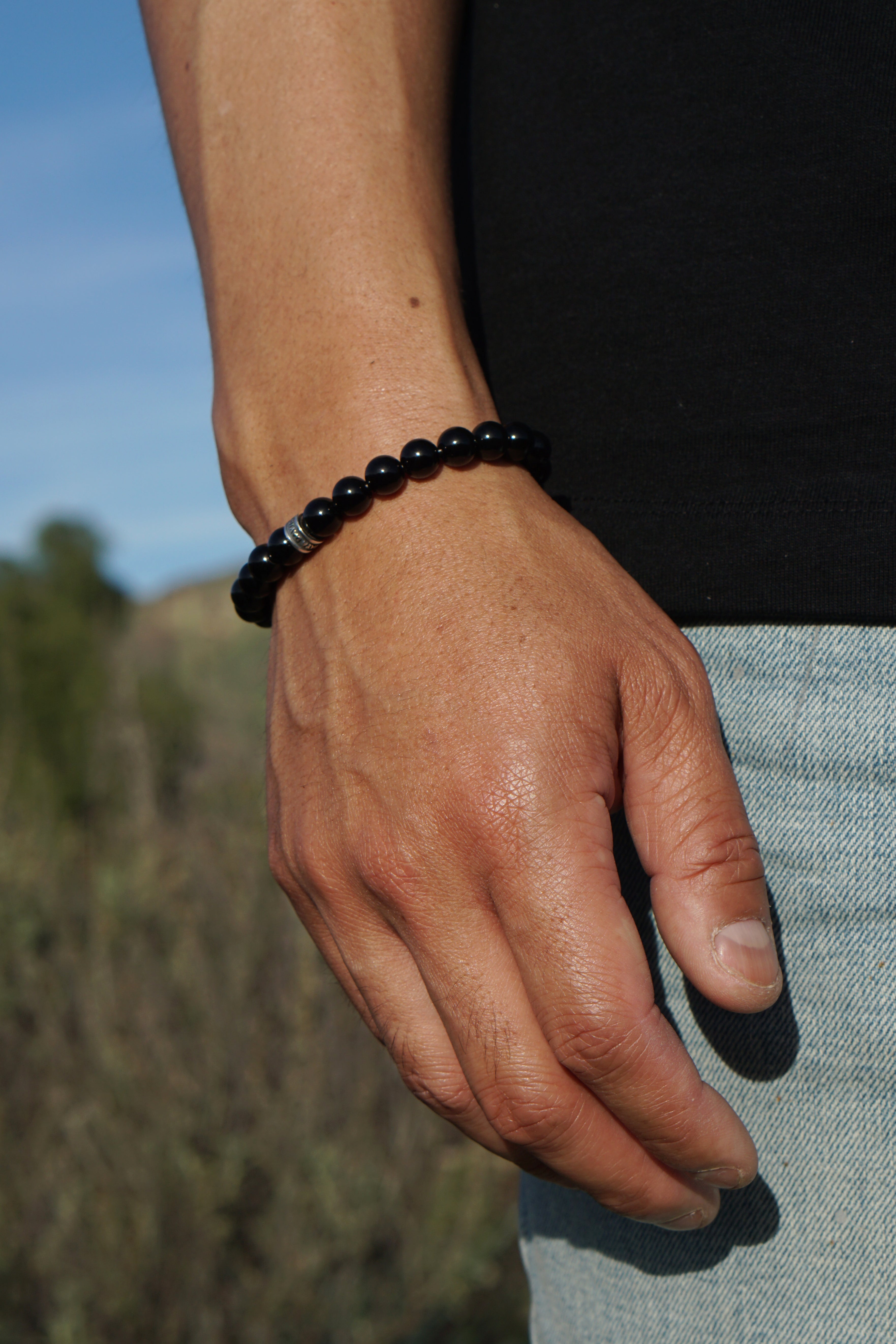 Signature Bold Bracelet | Onyx & Sterling Silver