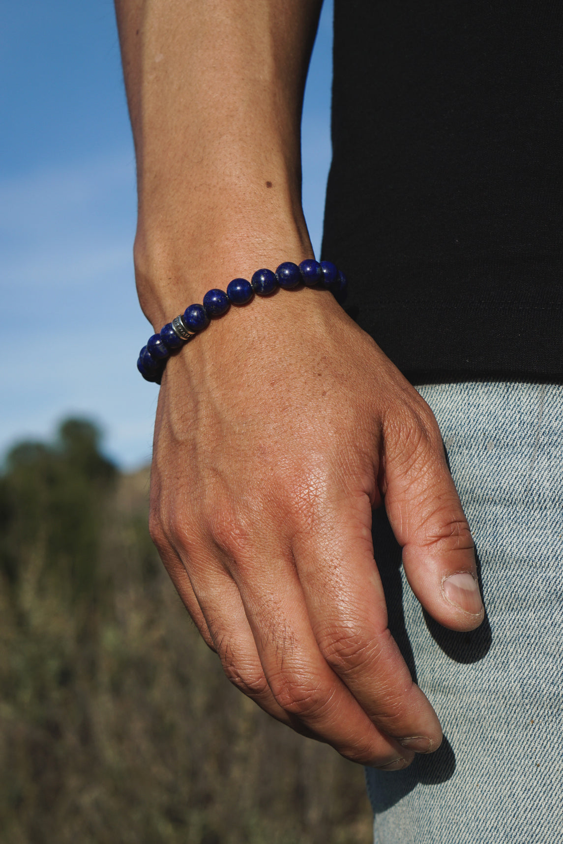 Signature Bold Bracelet | Lapis Lazuli & Sterling Silver