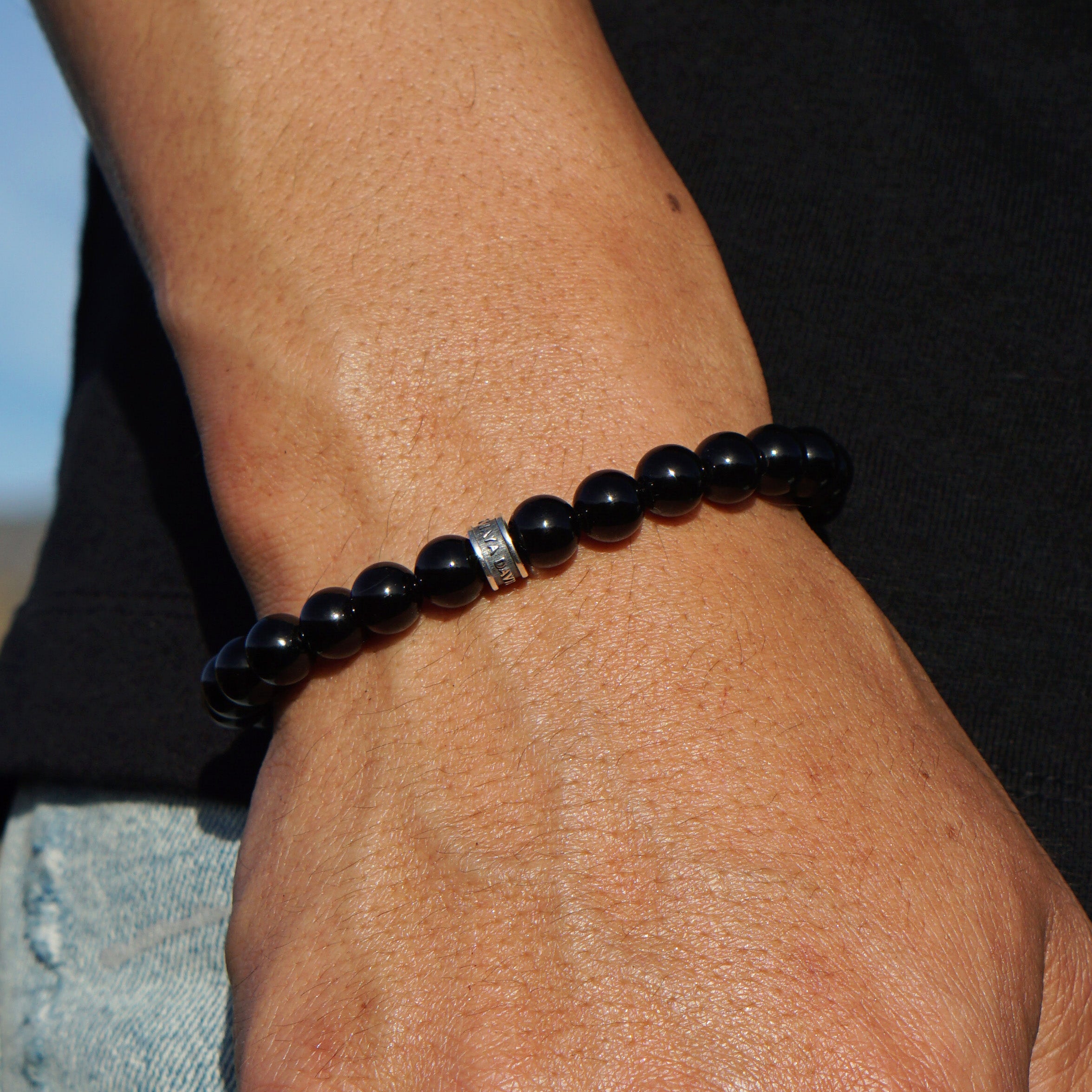 Signature Bold Bracelet | Onyx & Sterling Silver