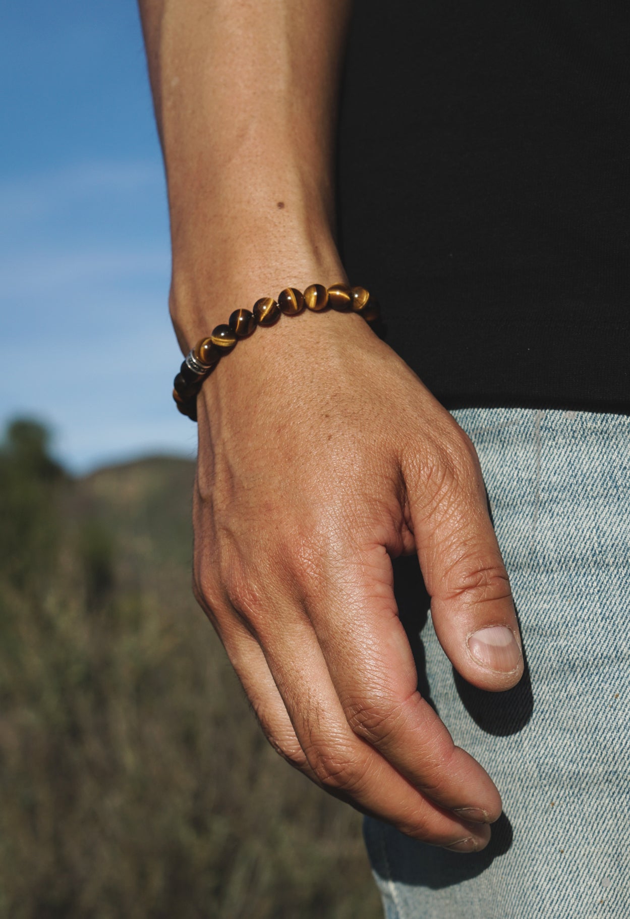 Signature Bold Bracelet | Tiger's Eye & Sterling Silver