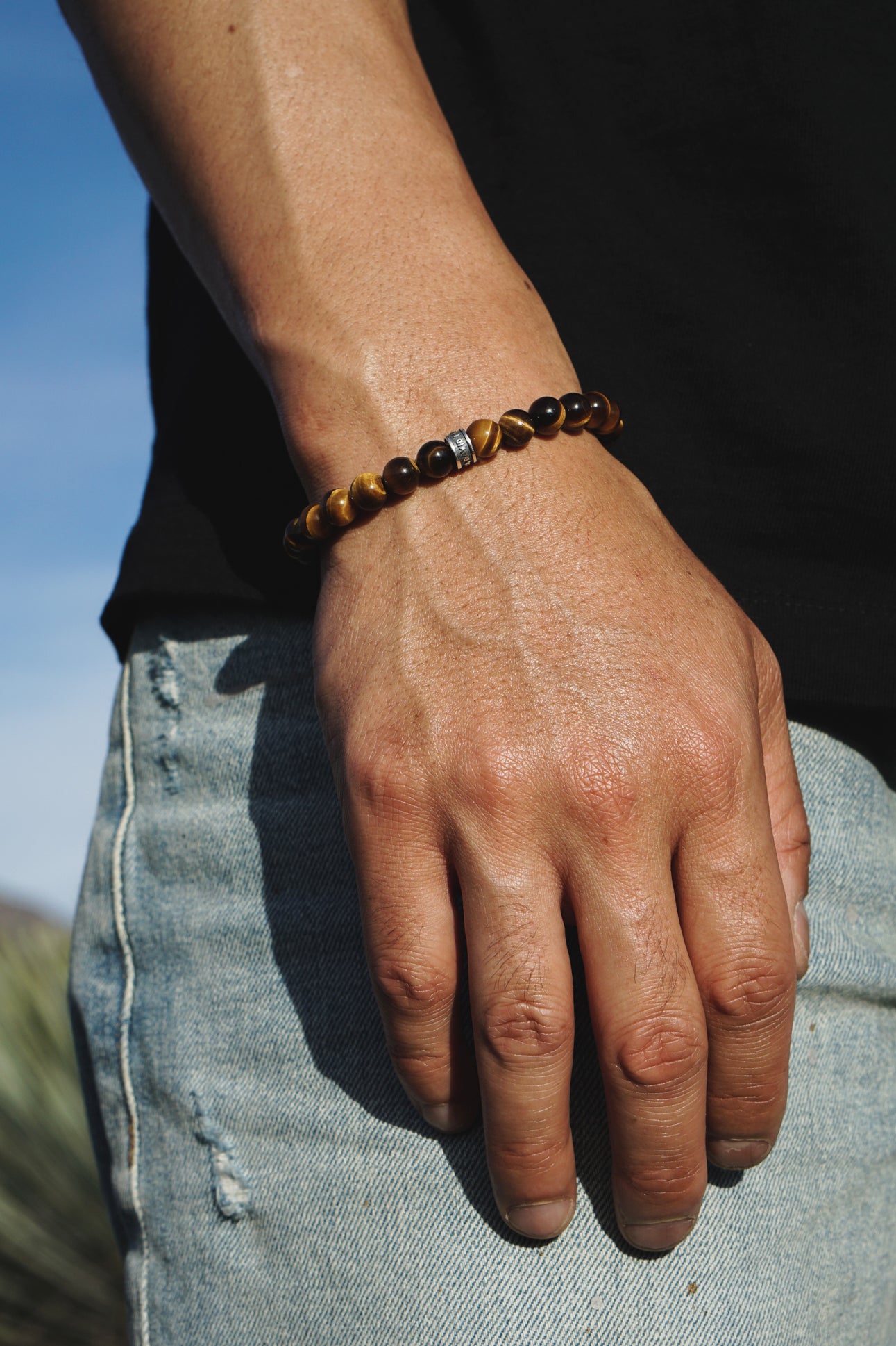 Signature Bold Bracelet | Tiger's Eye & Sterling Silver