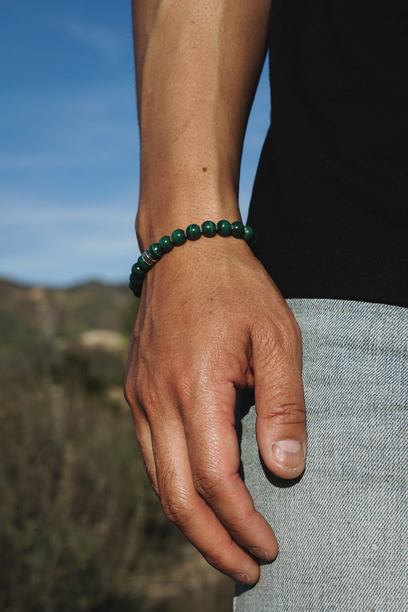 Signature Bold Bracelet | Malachite & Sterling Silver