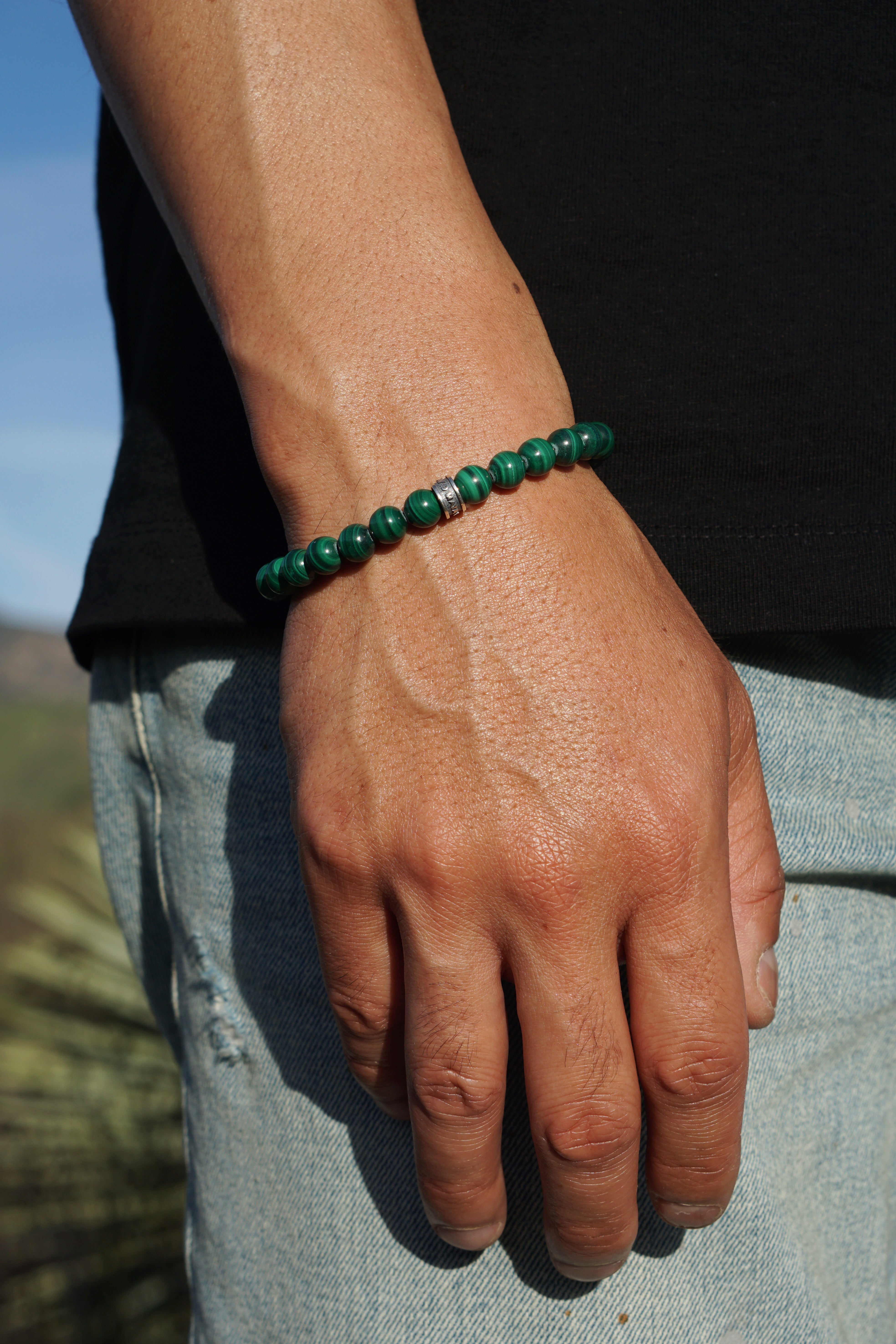 Signature Bold Bracelet | Malachite & Sterling Silver