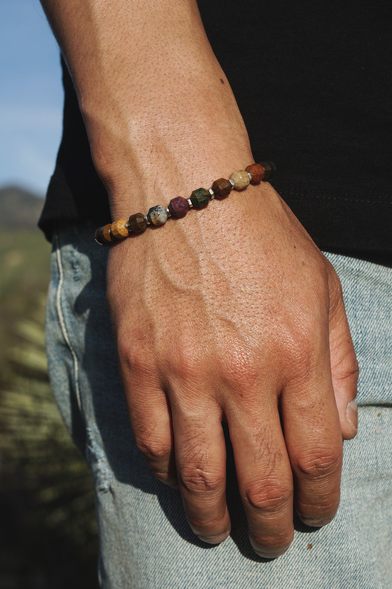 Voyager Bracelet | Ocean Jasper & Sterling Silver