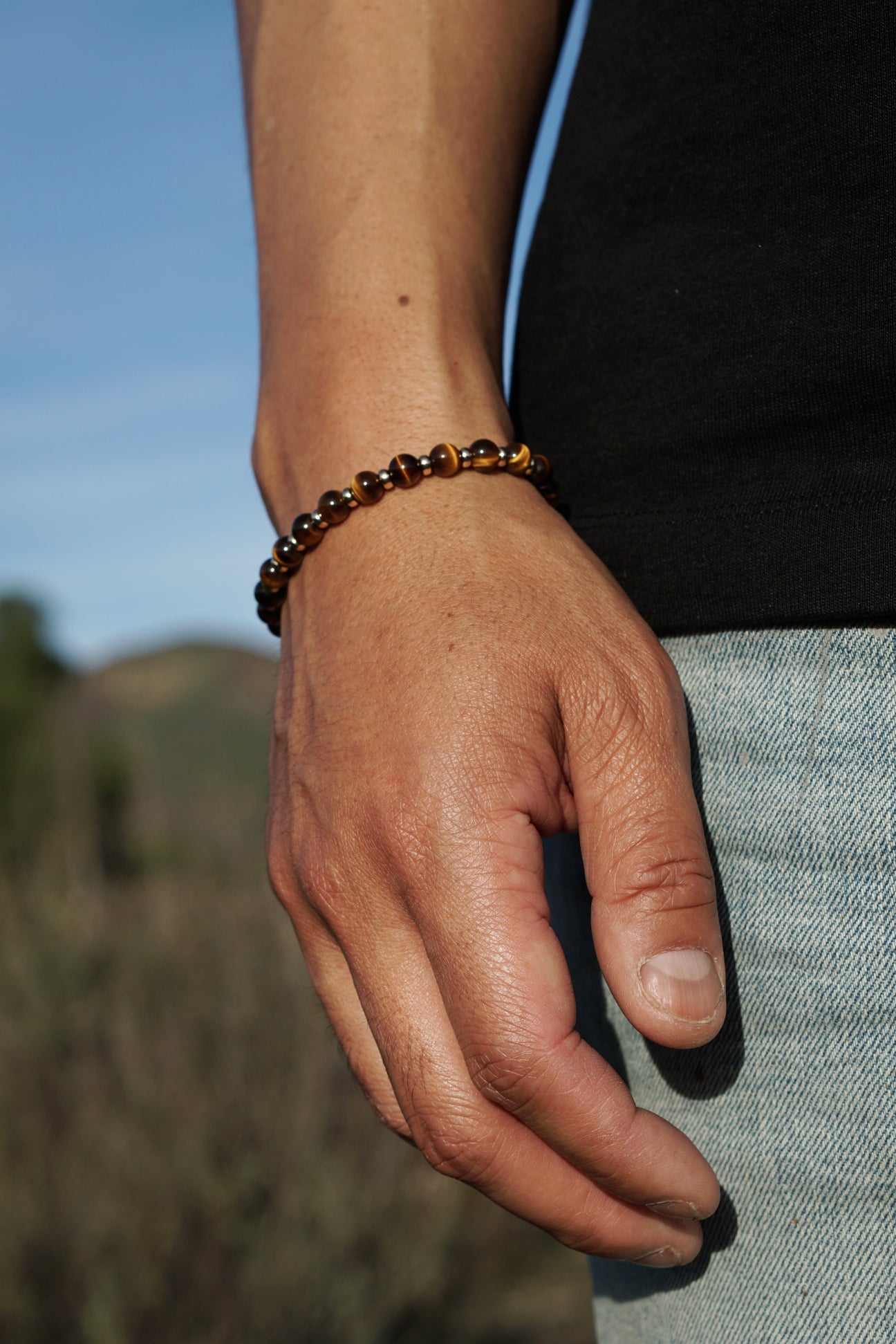 Atlas Bracelet | Tiger's Eye & 14K Gold