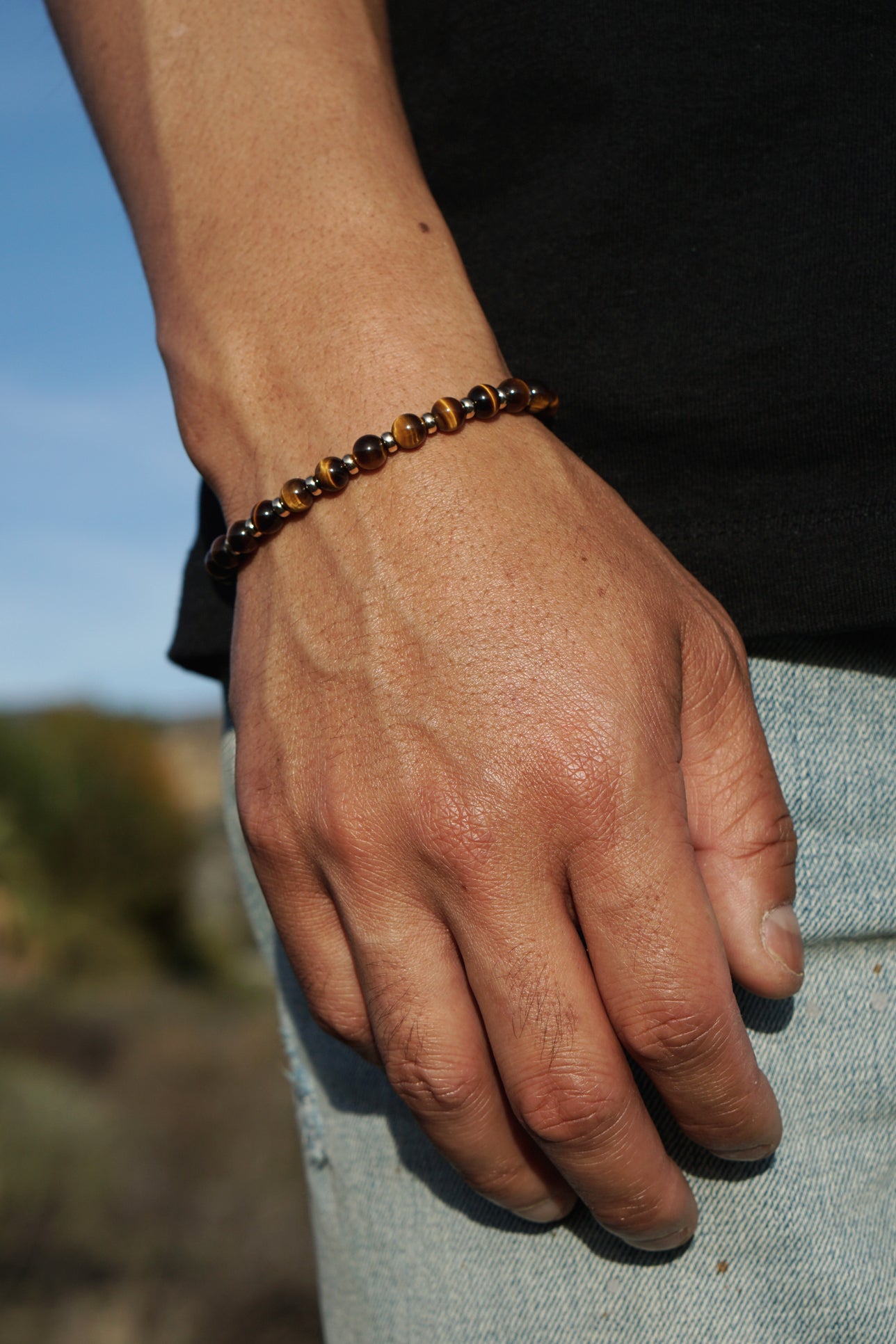 Atlas Bracelet | Tiger's Eye & 14K Gold