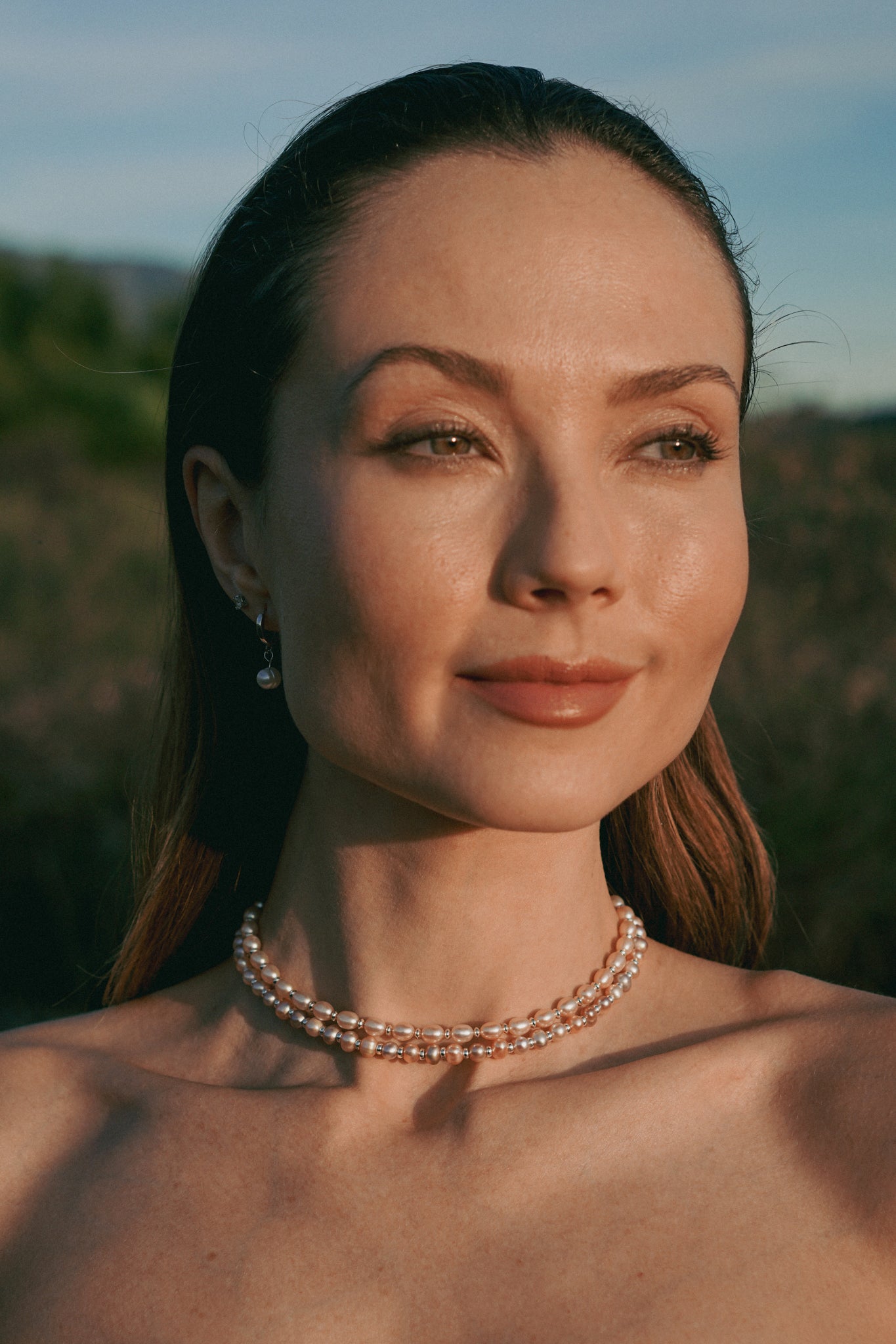 Mirage Pearl Necklace | Sterling Silver