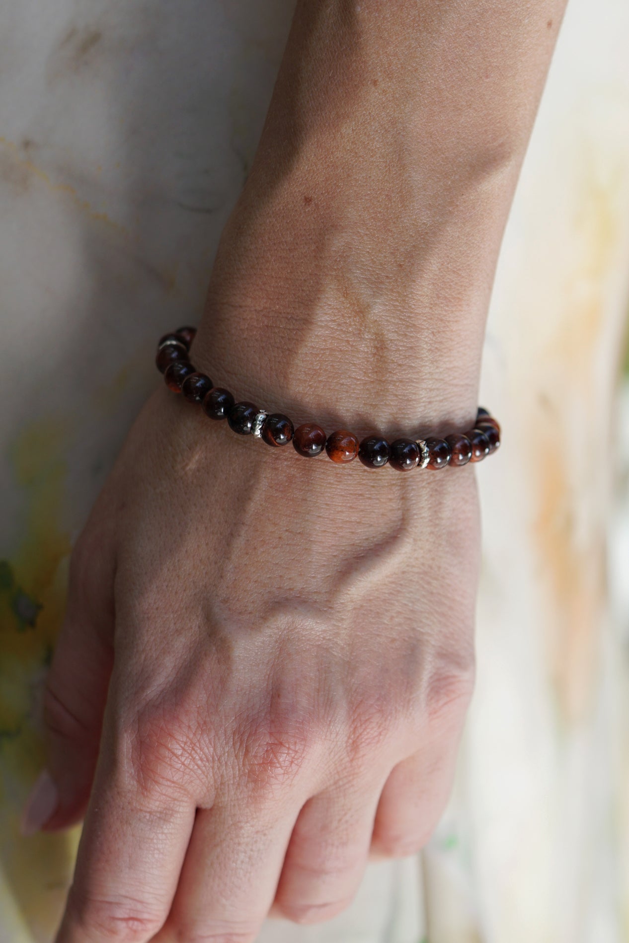 Red Tiger's Eye | Sterling Silver | 6mm