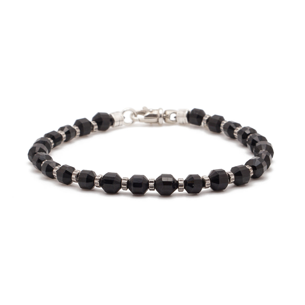 Arcanum Bracelet | Black Tourmaline & Sterling Silver